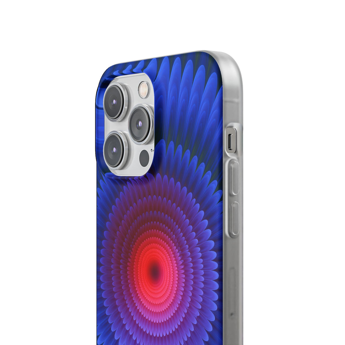 Radial Spectrum Bloom · Lite Phone Case for iPhone · Blue