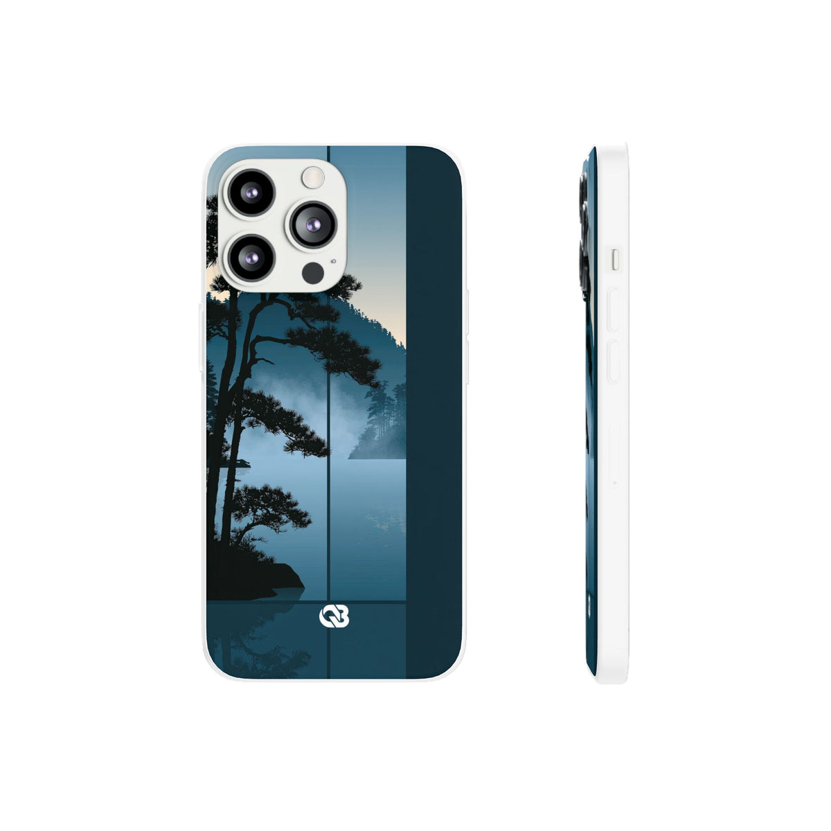 Misty Pine Horizon · Lite Phone Case for iPhone · Teal