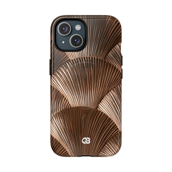 Rose Gilded Fan · Tough 2.0 Magnetic Phone Case for iPhone · Gold