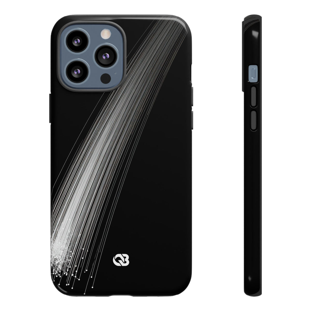 Kinetic Ray Convergence · Tough Phone Case for iPhone · Black