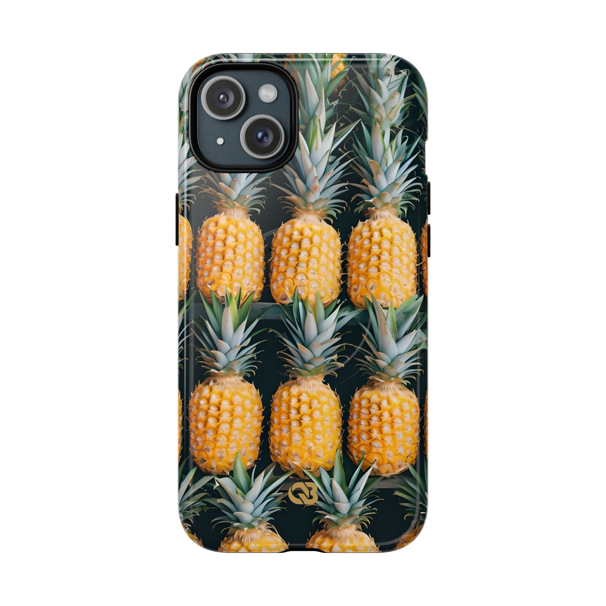 Lignes d'ananas dorés