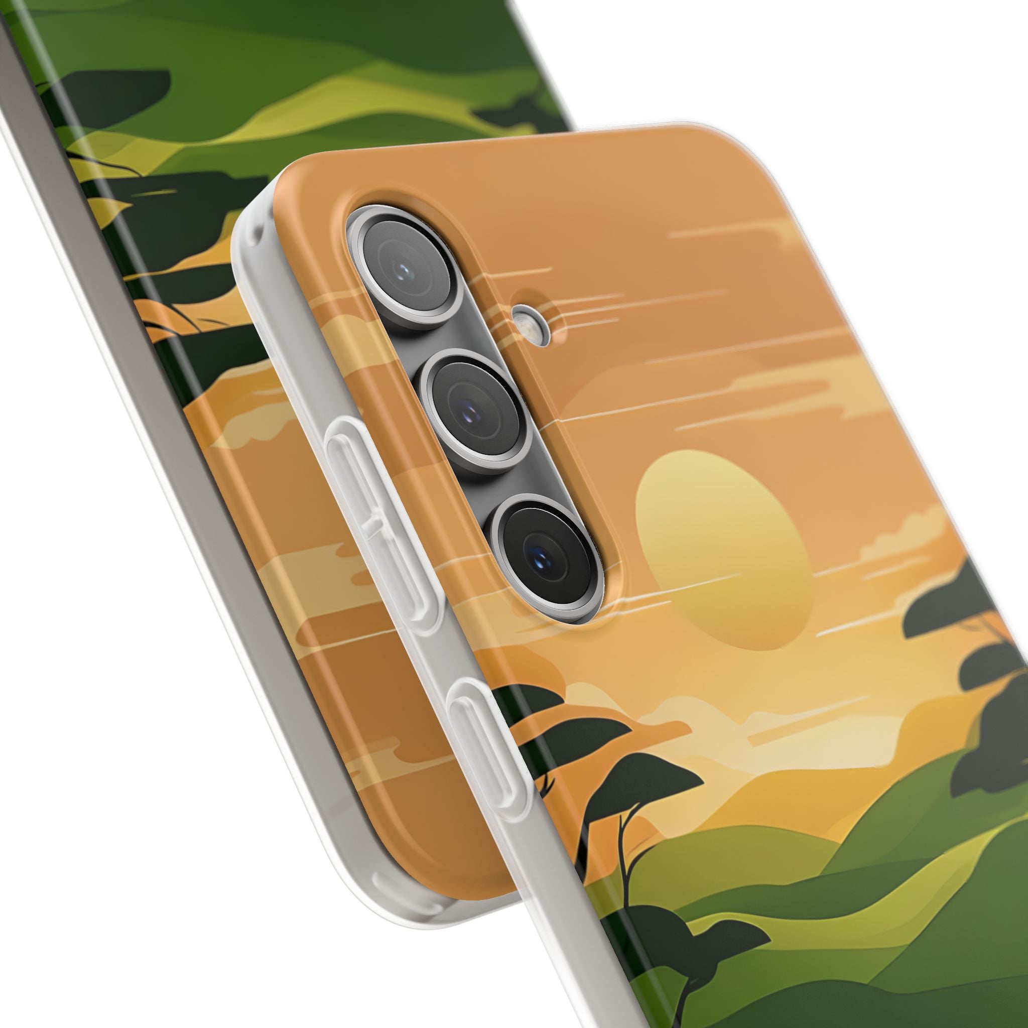 Verdant Horizon Sun · Soft Phone Case for Samsung