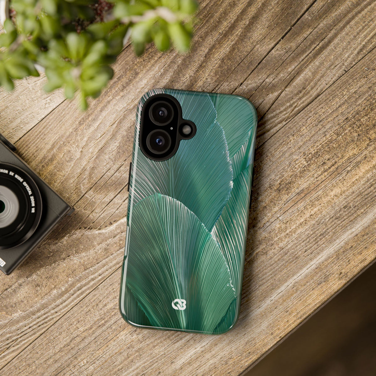 Translucent Fan Palm · Tough Phone Case for iPhone · Teal
