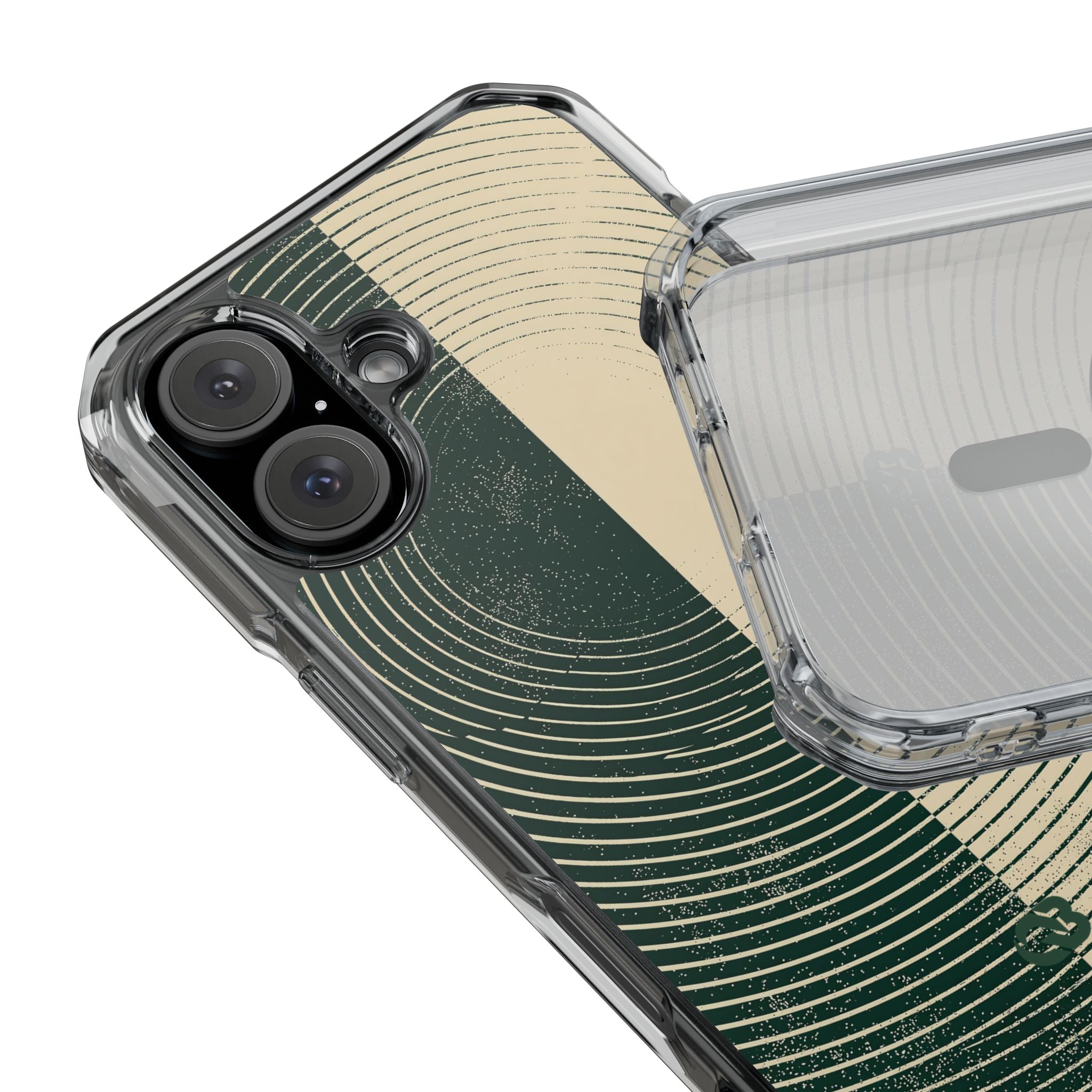 Green Impact MagSafe Phone Case for iPhone - Evergreen Split Grain