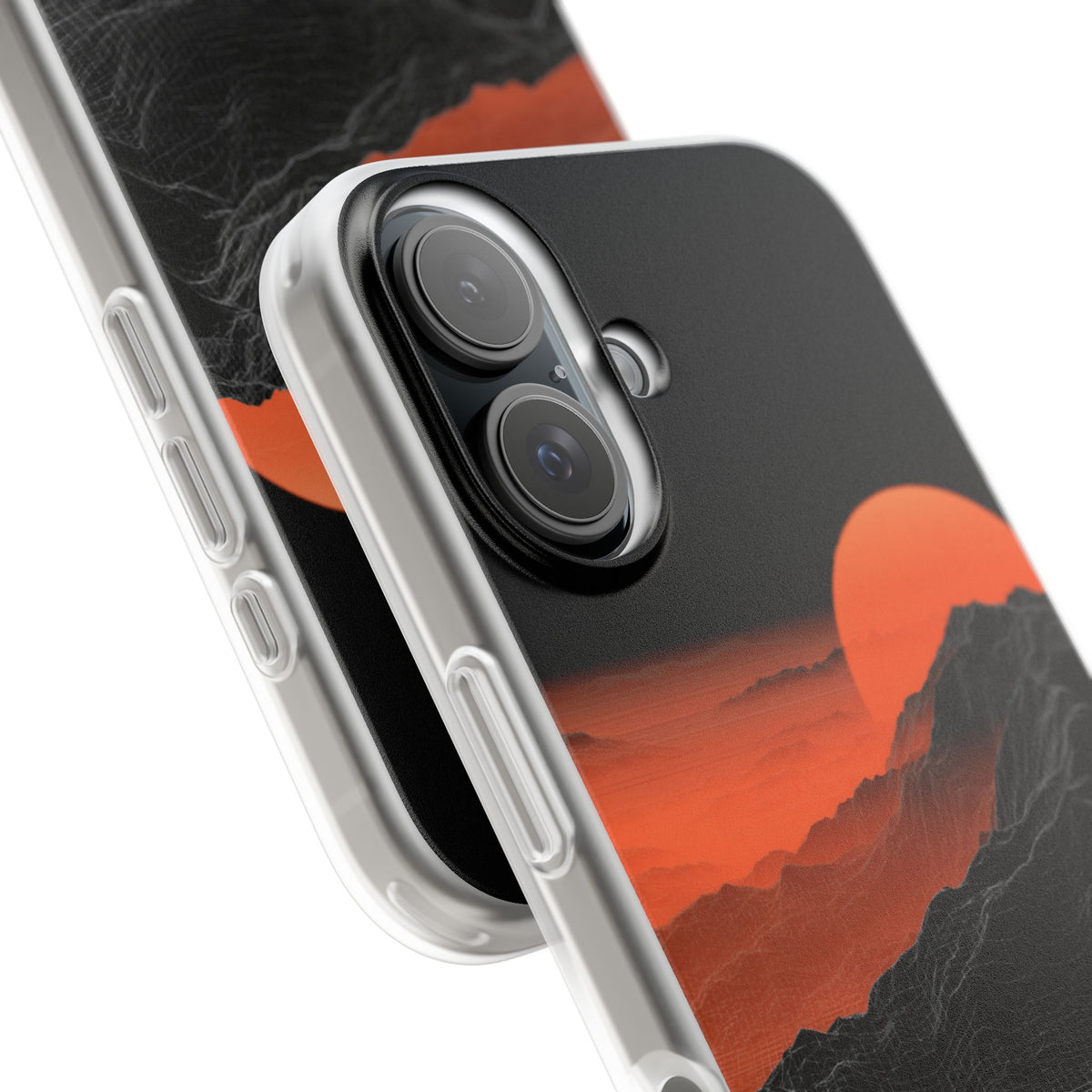 Solar Ridge Mesh · Lite Phone Case for iPhone · Black