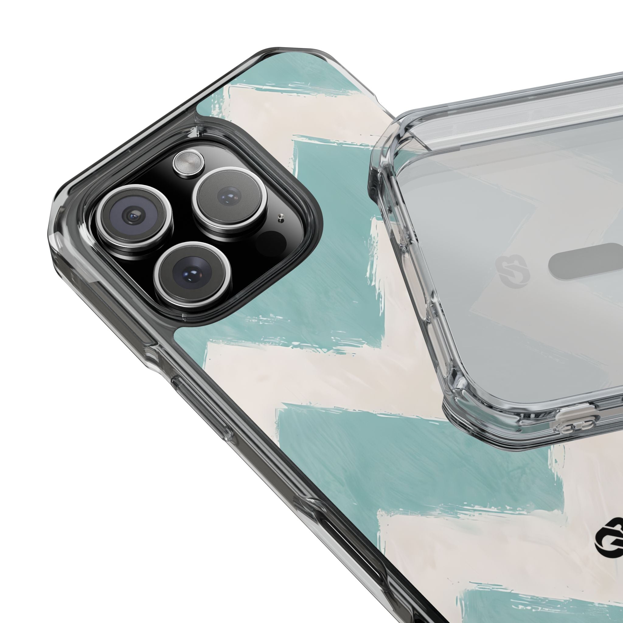 Teal Painted Chevron · Custodia Impact per iPhone · Magsafe
