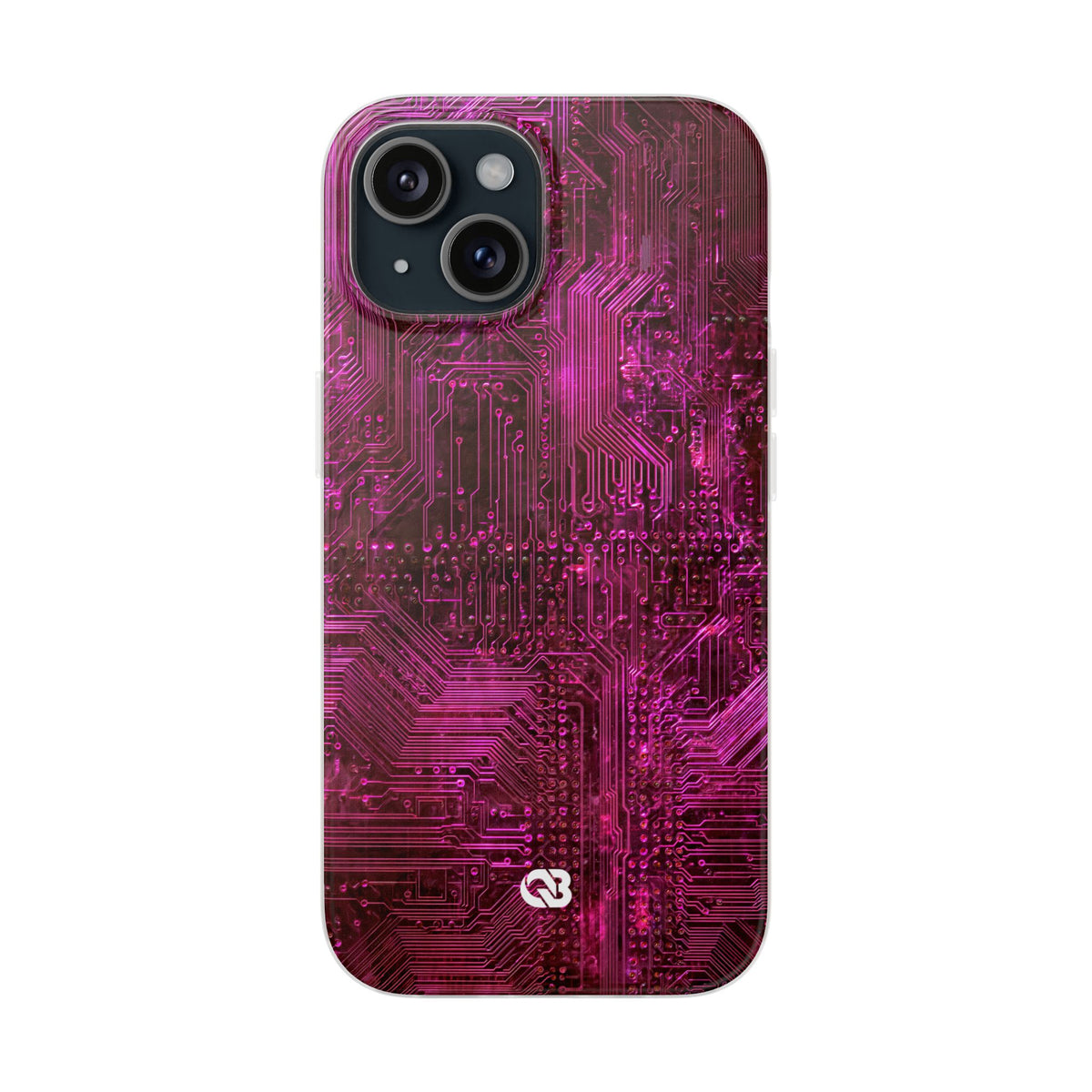 Magenta Circuit Trace · Lite Phone Case for iPhone · Pink