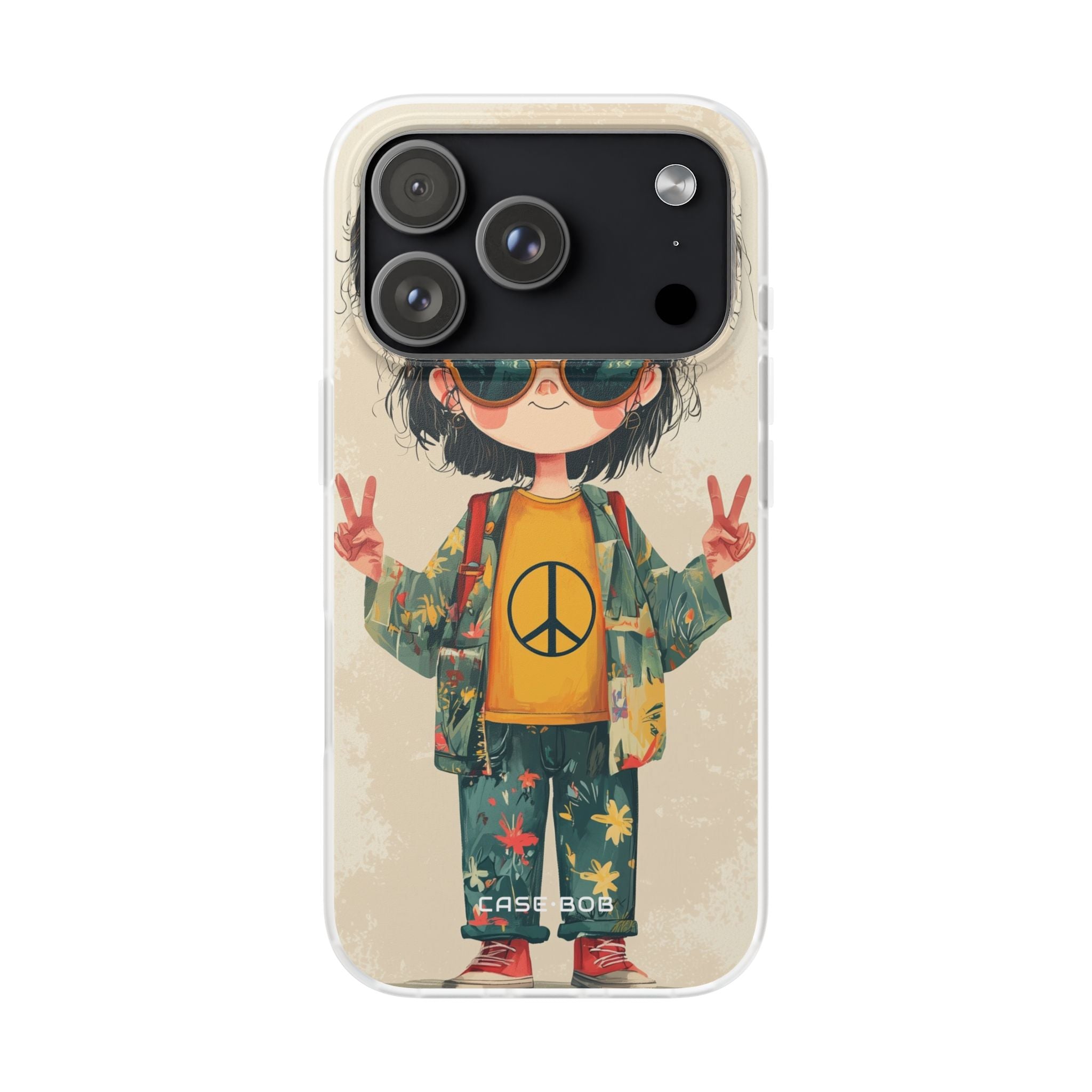 Peace Pigtails iPhone 17 Pro Case - Soft - CASE•BOB