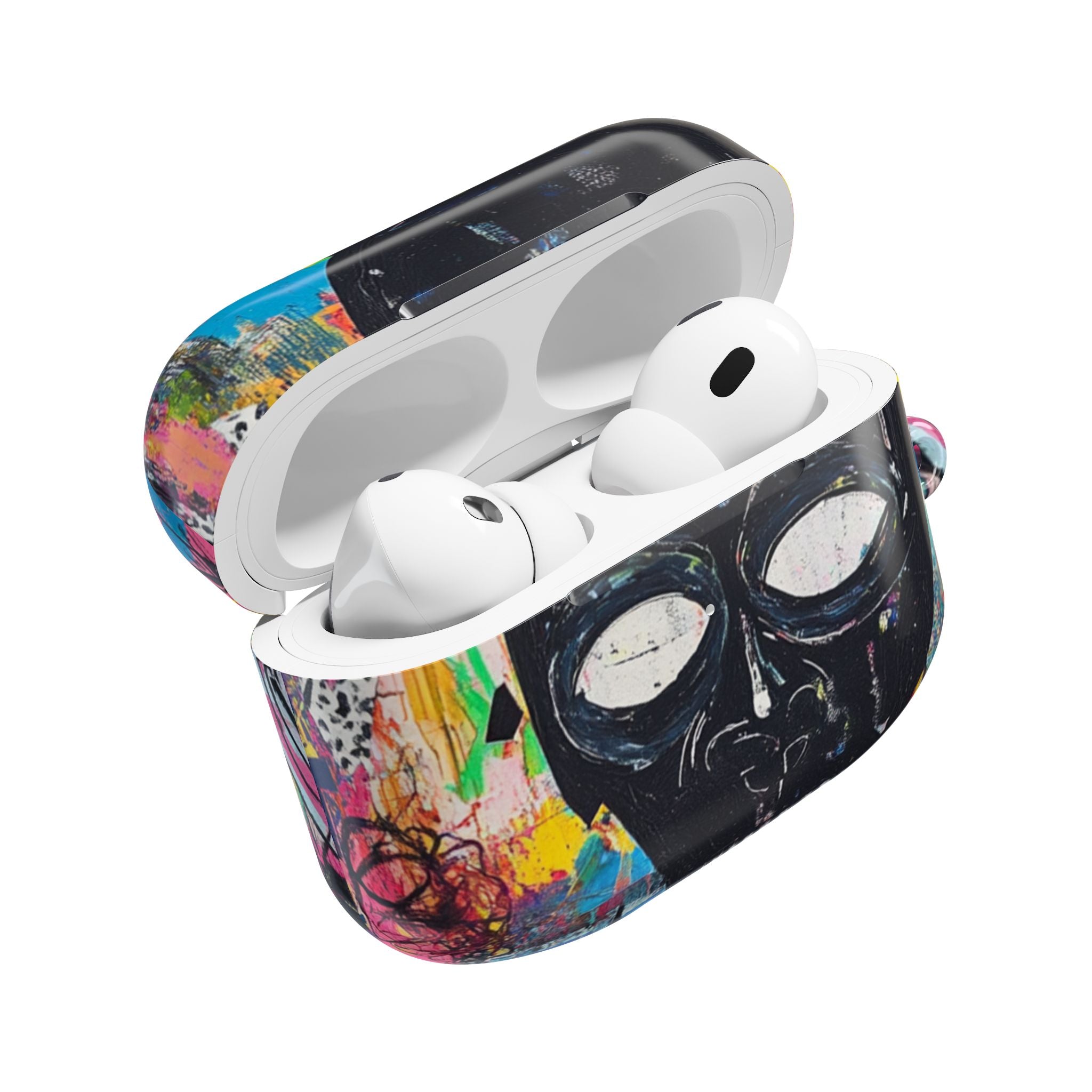 Neon Skull Burst - AirPods Cover