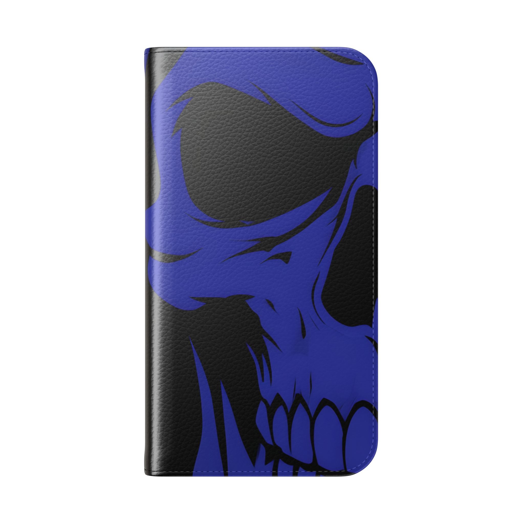 Dual Skulls RedBlue - iPhone 15 Pro Case - Wallet
