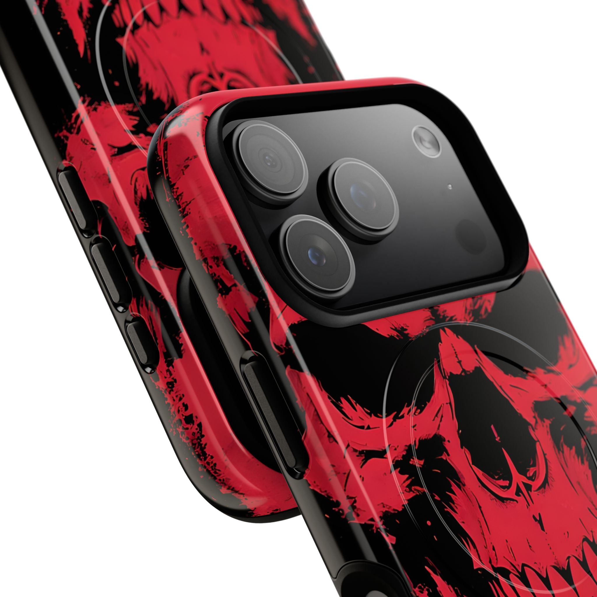 Crimson Street Skull · Tough+ Magsafe