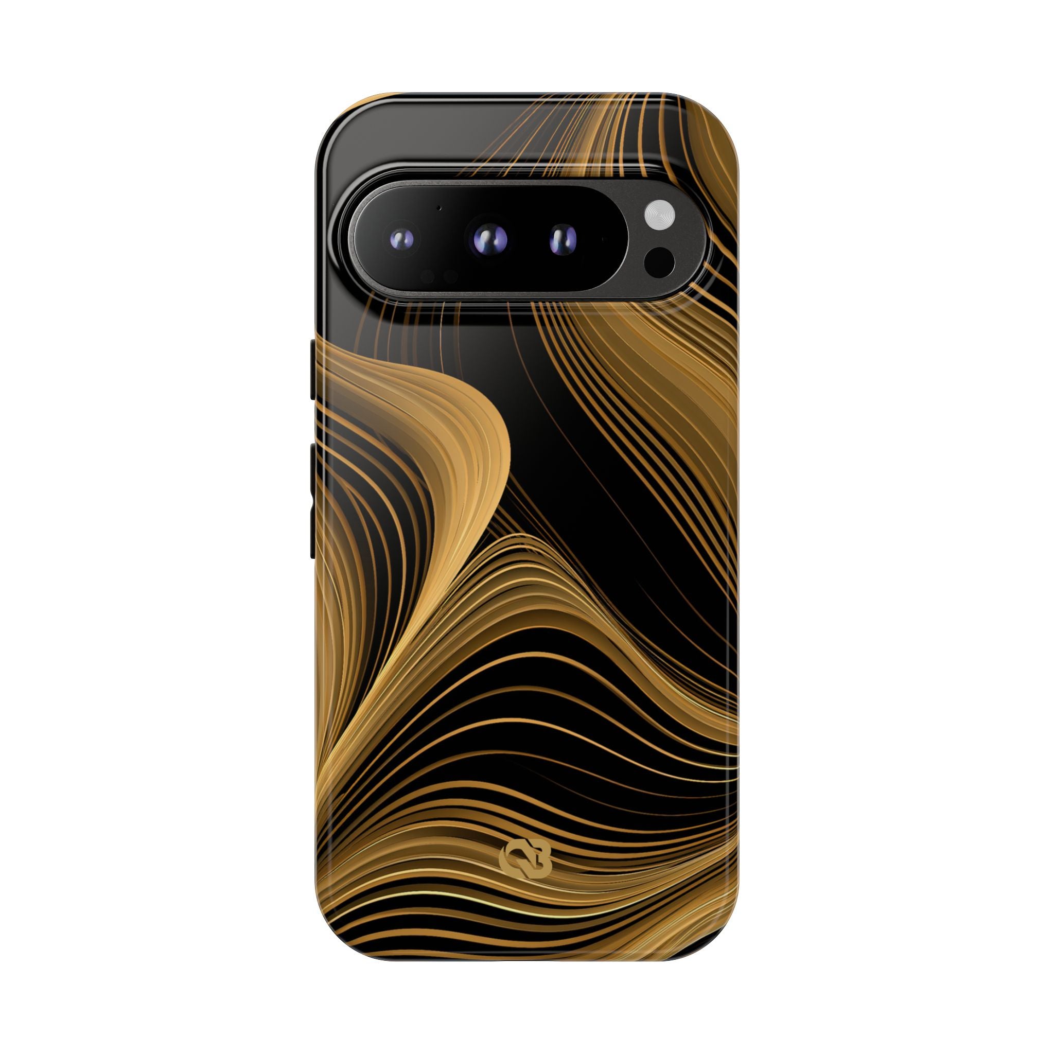 Gold Tough Phone Case for Google Pixel - Molten Copper Strands