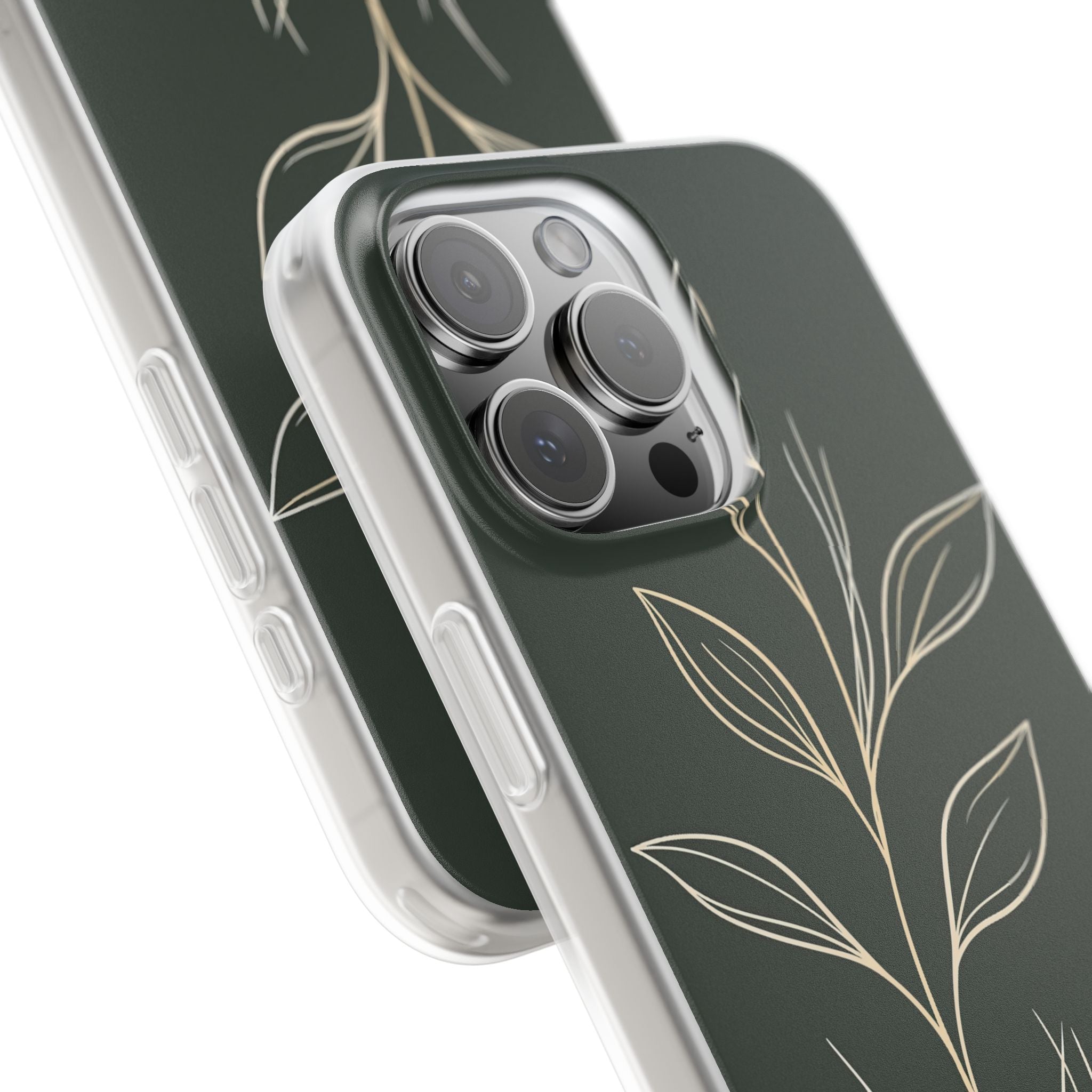 Green Lite Phone Case for iPhone - Deep Moss Willow