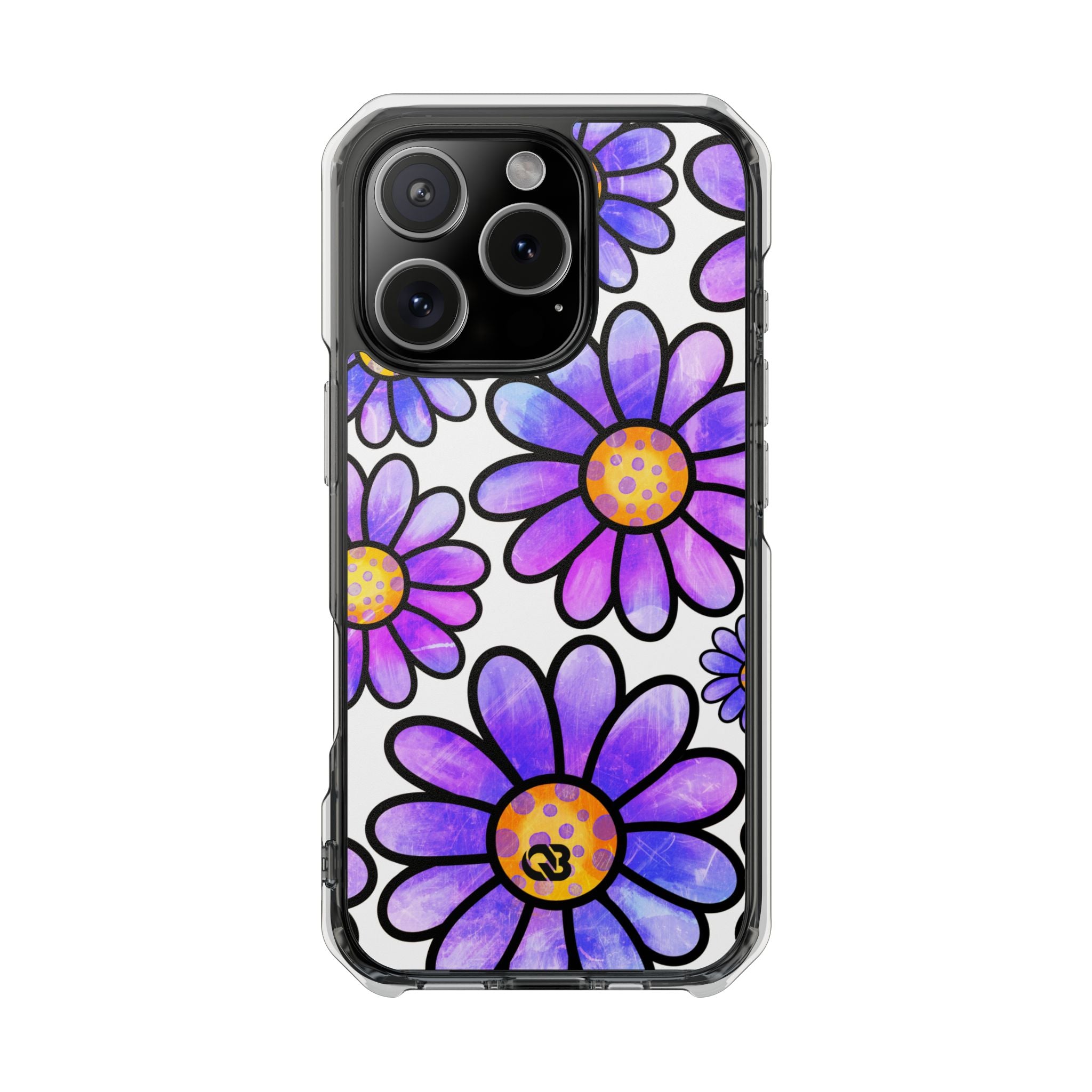Violet Grunge Bloom · Impact Phone Case for iPhone · Magsafe