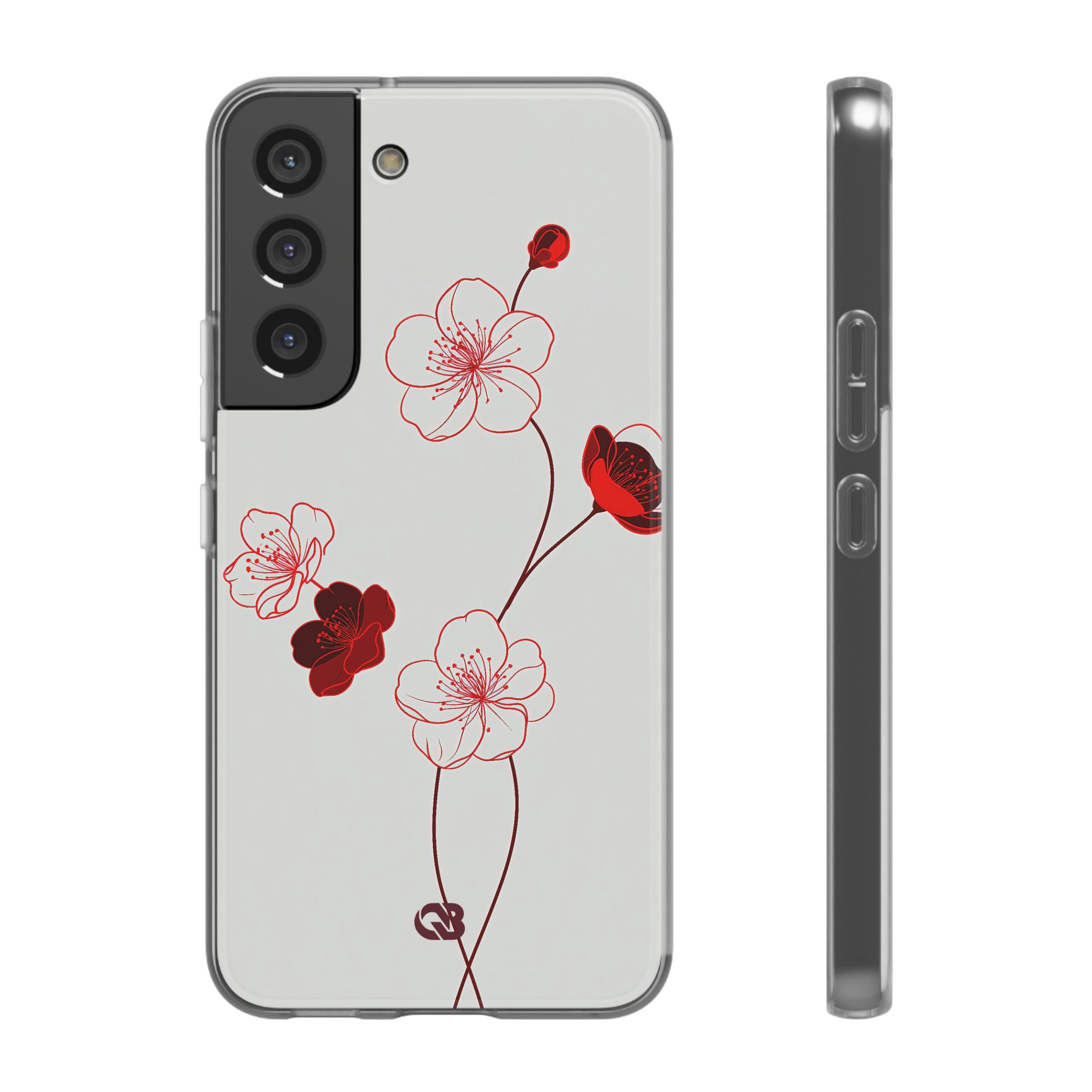 Red Lite Phone Case for Samsung - Kyoto Ember Bloom