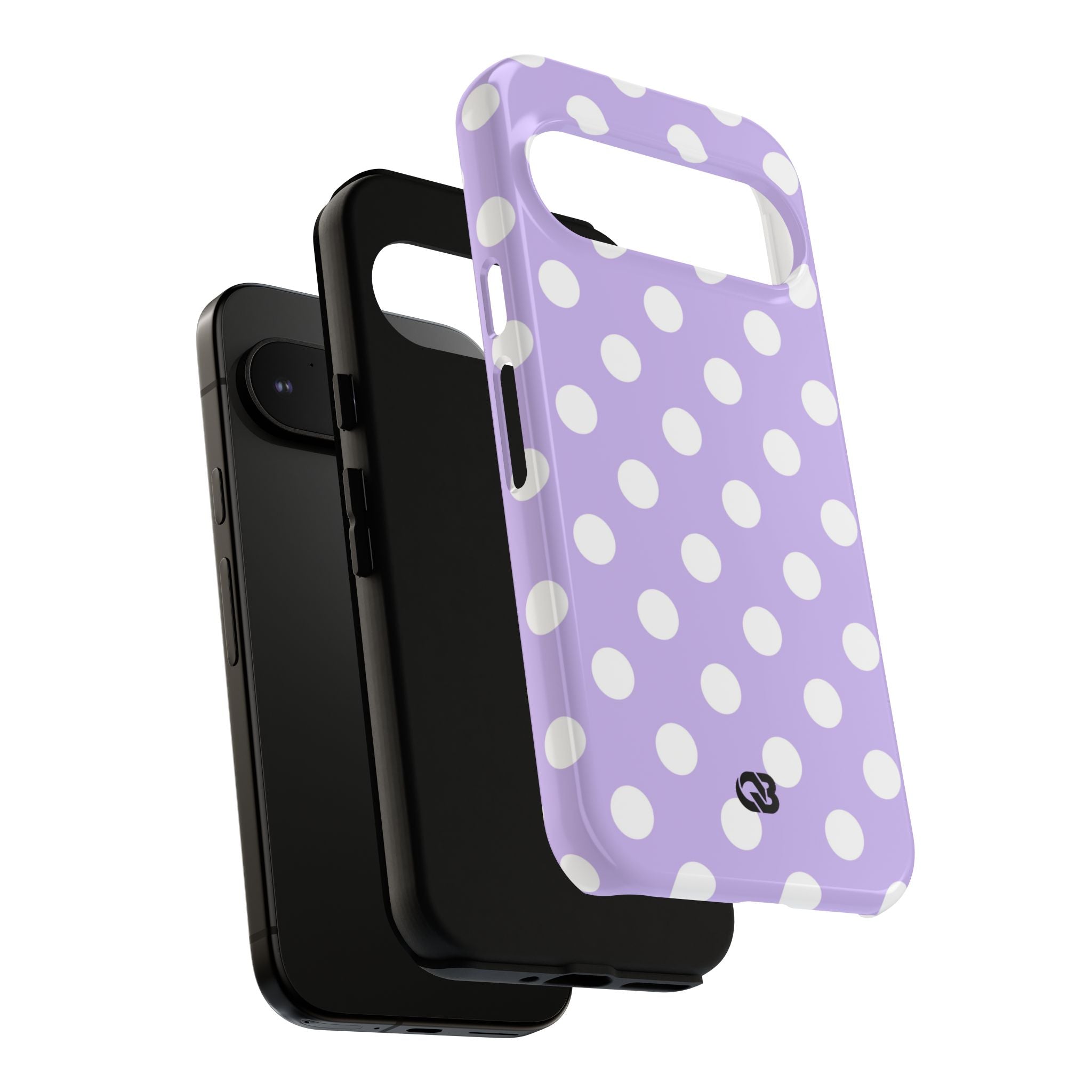 Lavender Polka Grid · Tough Θήκη για Google Pixel