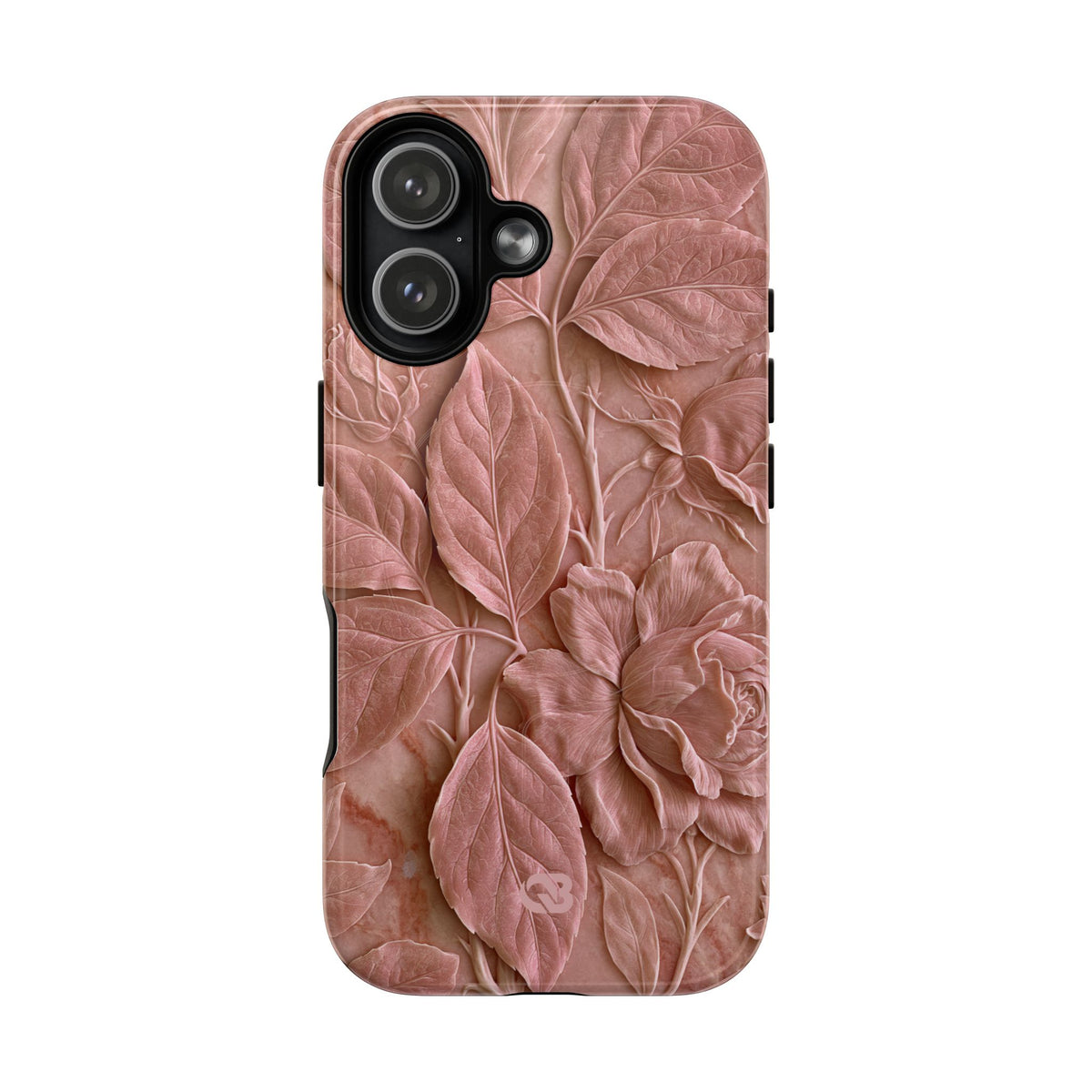Blush Rose Relief · Tough 2.0 Magnetic Phone Case for iPhone · Pink