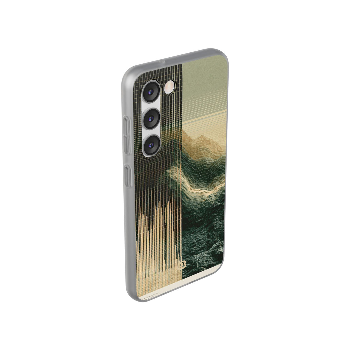 Beige Lite Phone Case for Samsung - Veridian Data Ridge