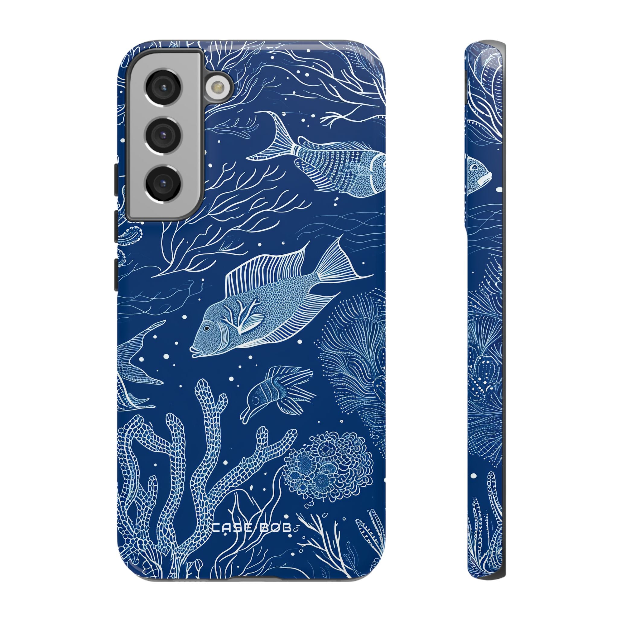 Navy Scale Reef Samsung S22 Plus Case - Tough