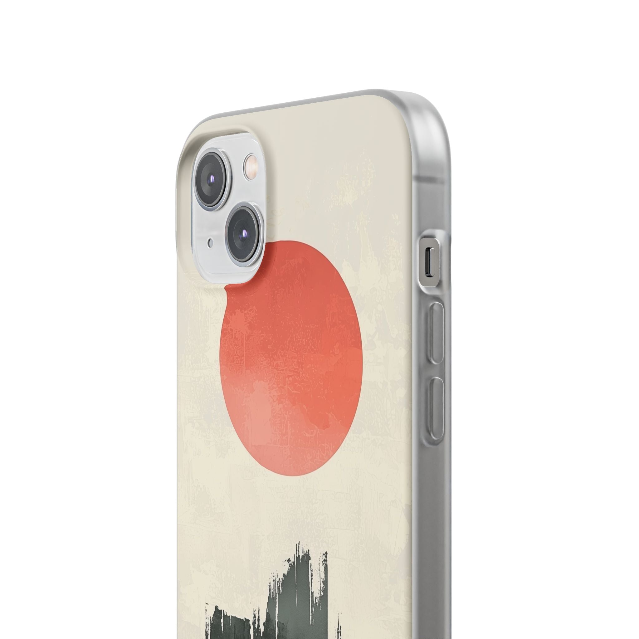 Crimson Sun Strokes · Soft Phone Case for iPhone