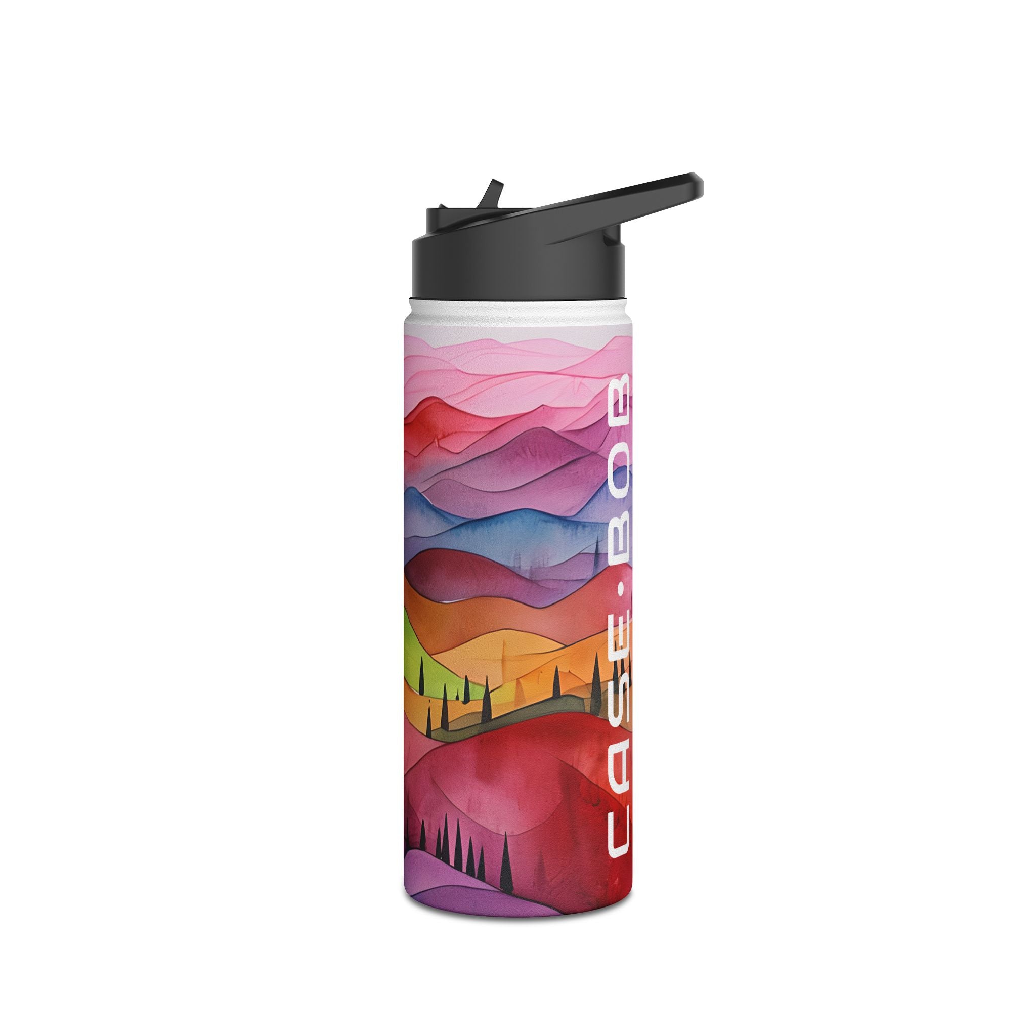 White Pathway - Stainless Steel Water Bottle