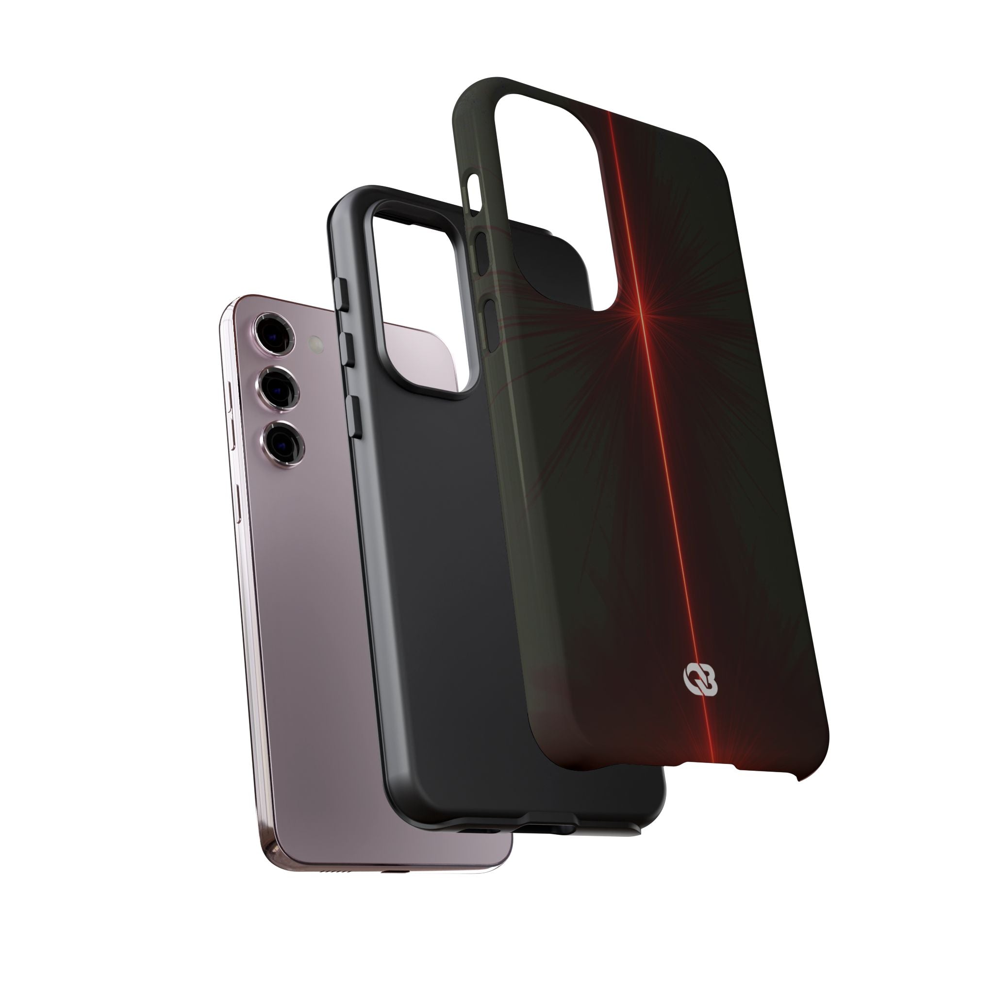 Red Tough Phone Case for Samsung - Crimson Flare Vector