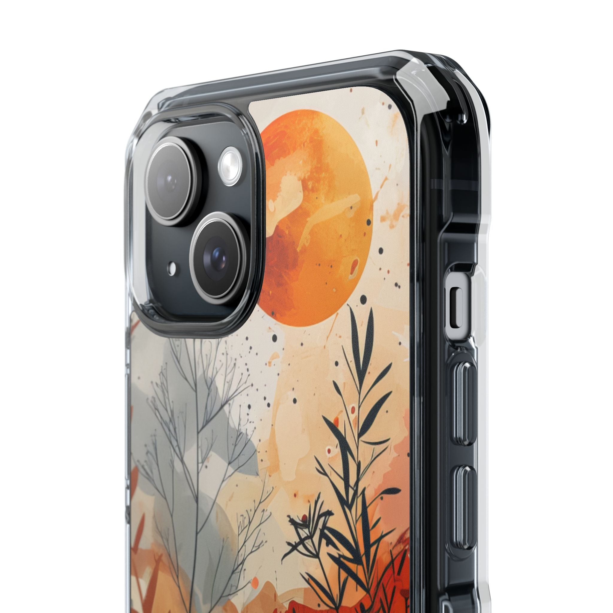 Orange Orb Breeze iPhone 15 Case - Impact
