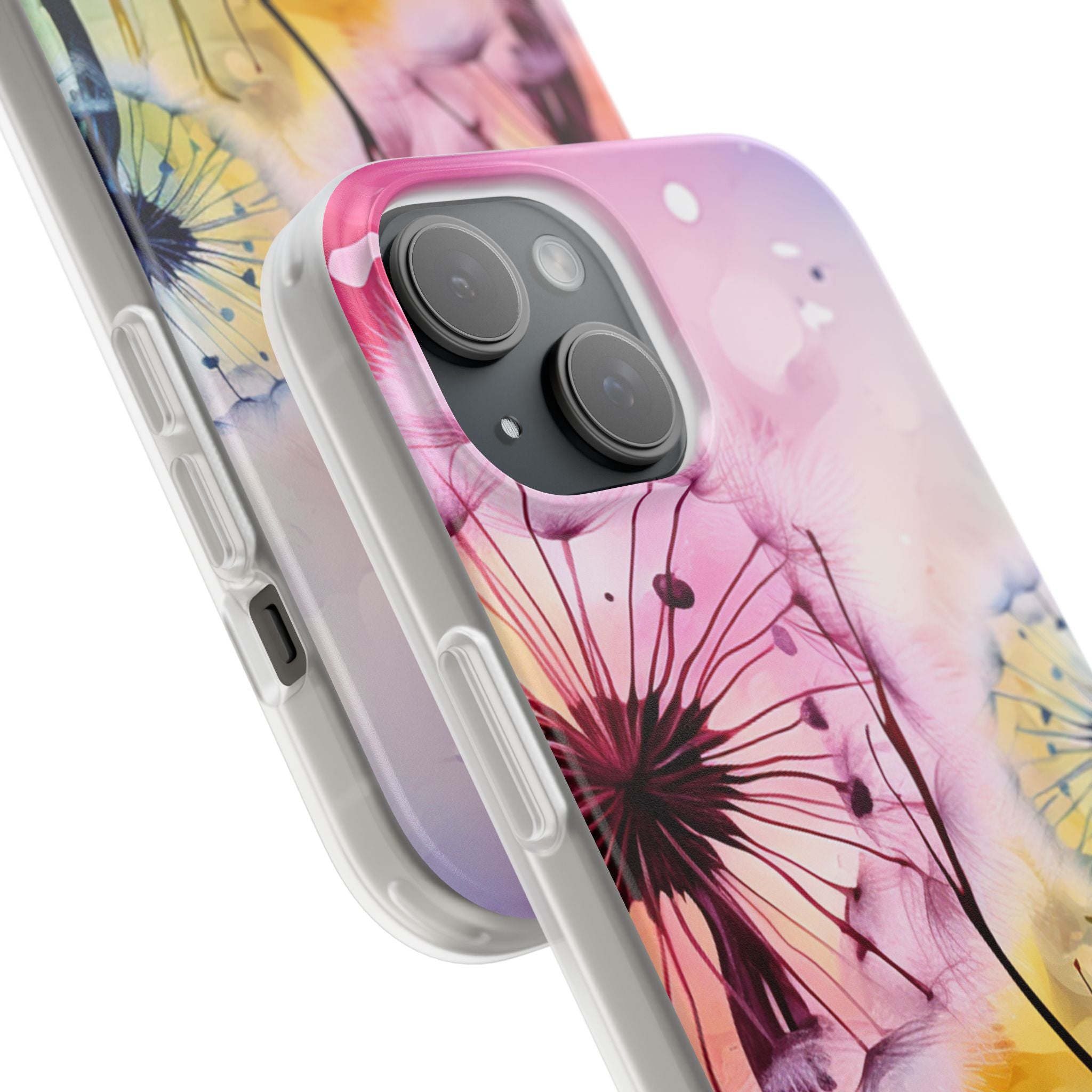 Dandelion Glow iPhone 15 Case - Soft
