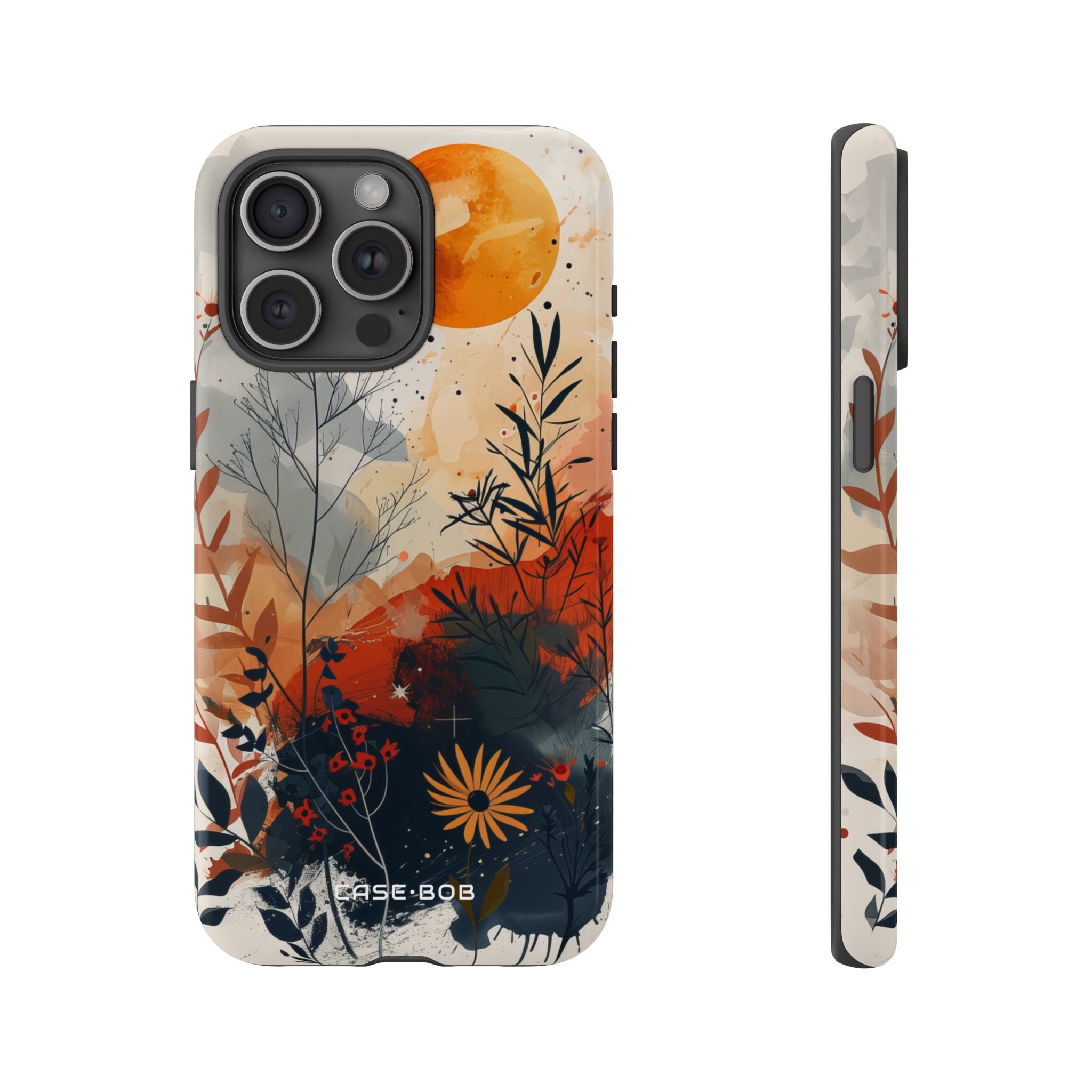 Orange Solstice iPhone 15 Pro Max Case - Tough