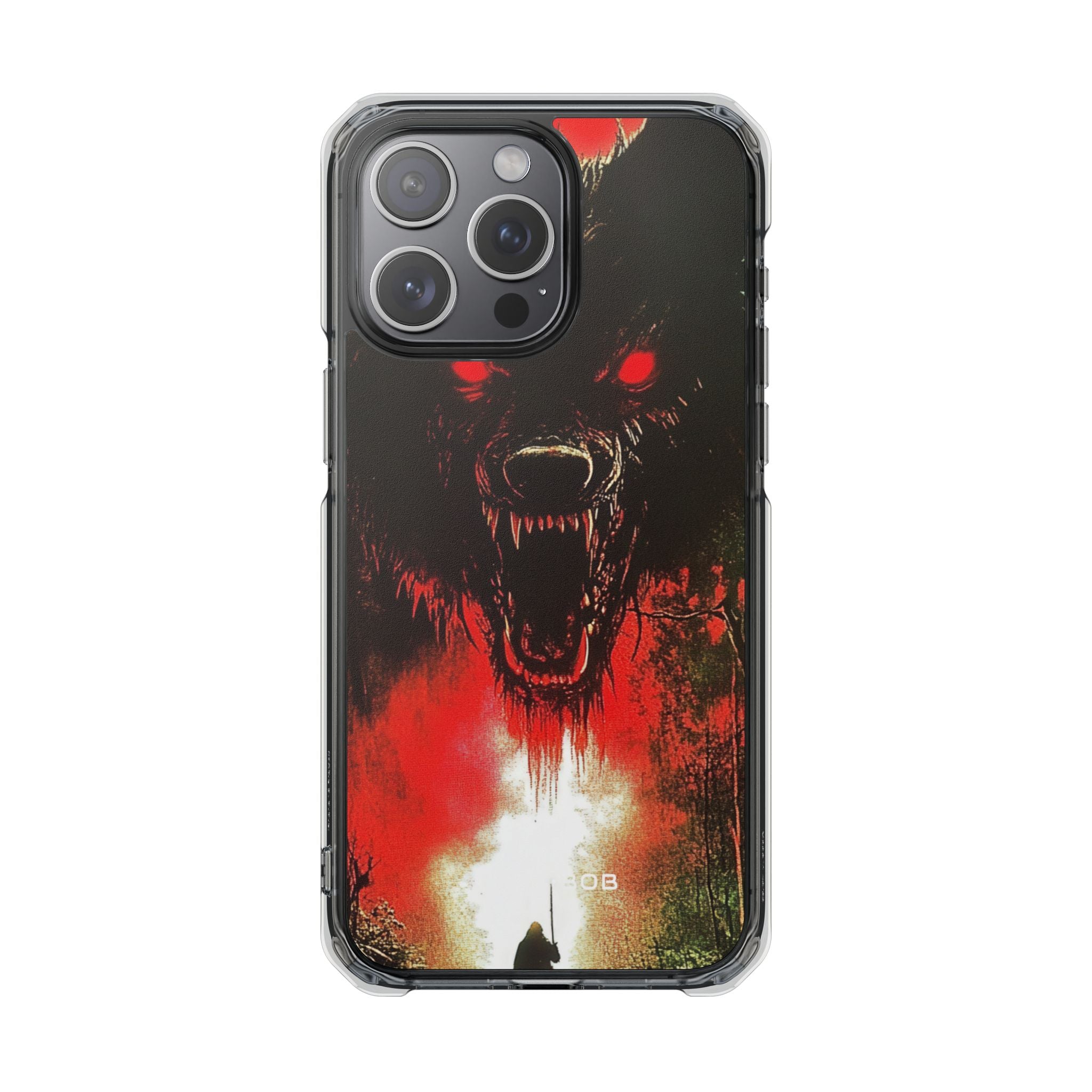 Crimson Wolf iPhone 15 Pro Max Case - Impact
