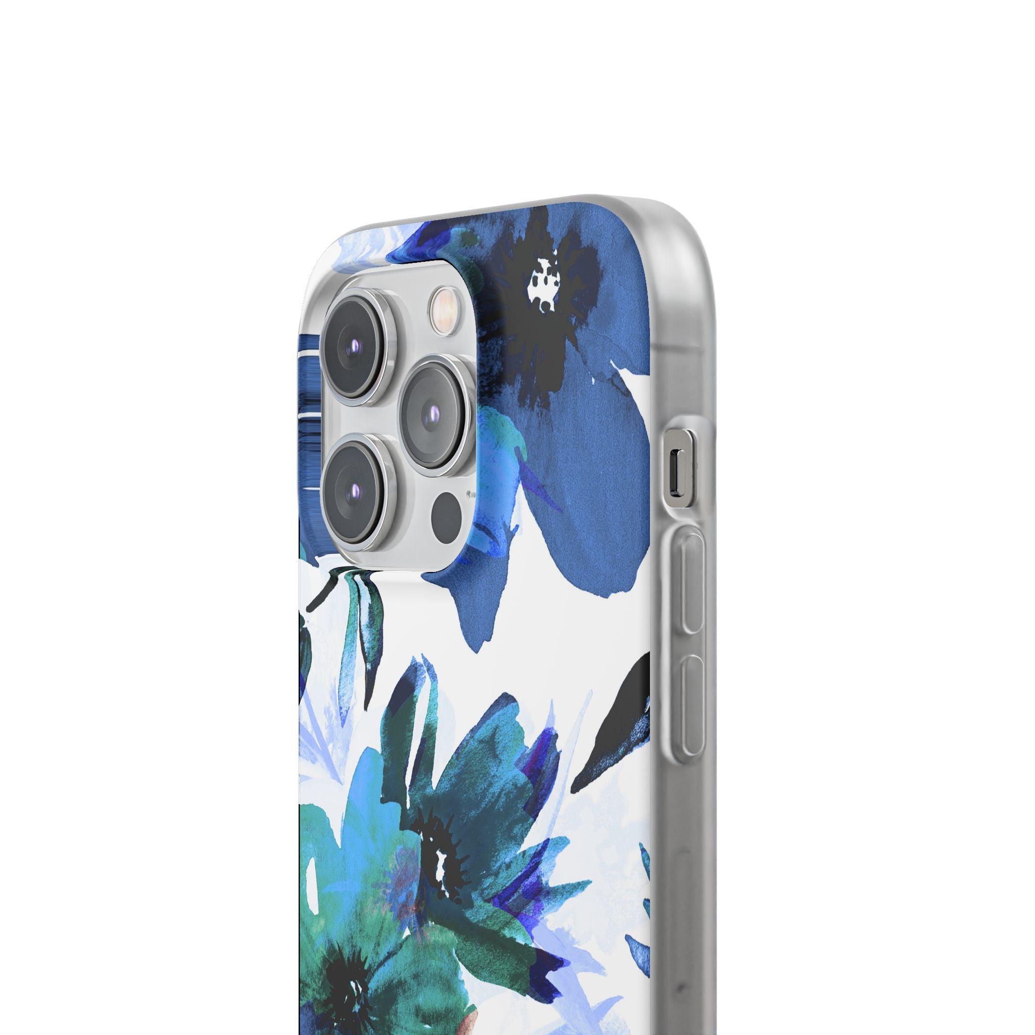 Blue Blossom Radiance iPhone 14 Pro Case - Soft