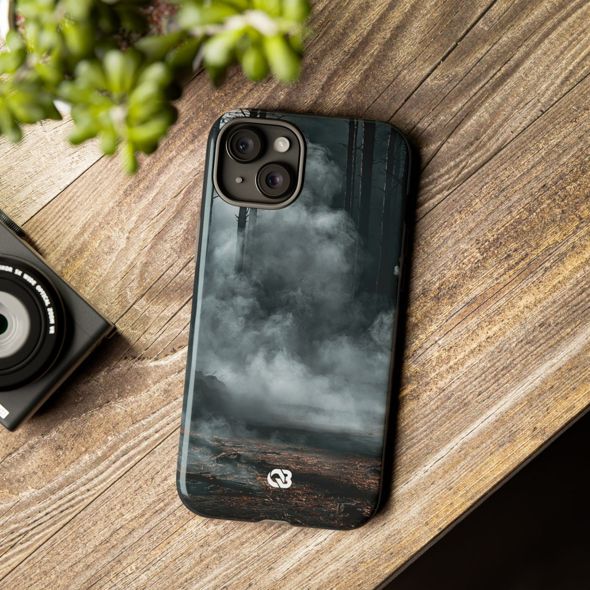 Shadowed Pine Mist · Tough Phone Case for iPhone · Black