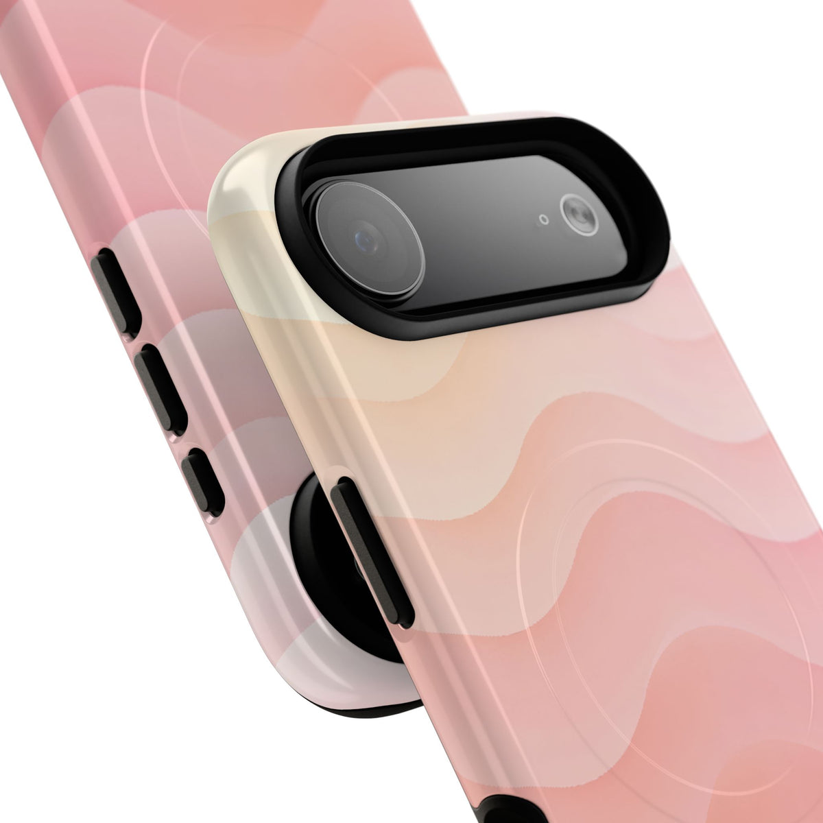Blush Horizon Waves · Tough 2.0 Magnetic Phone Case for iPhone · Pink
