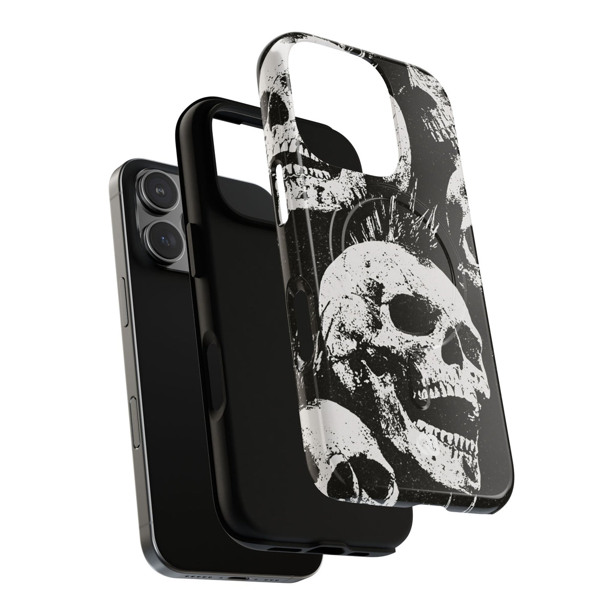 Punk Skull Riot · Tough 2.0 Magnetic Phone Case for iPhone · Black