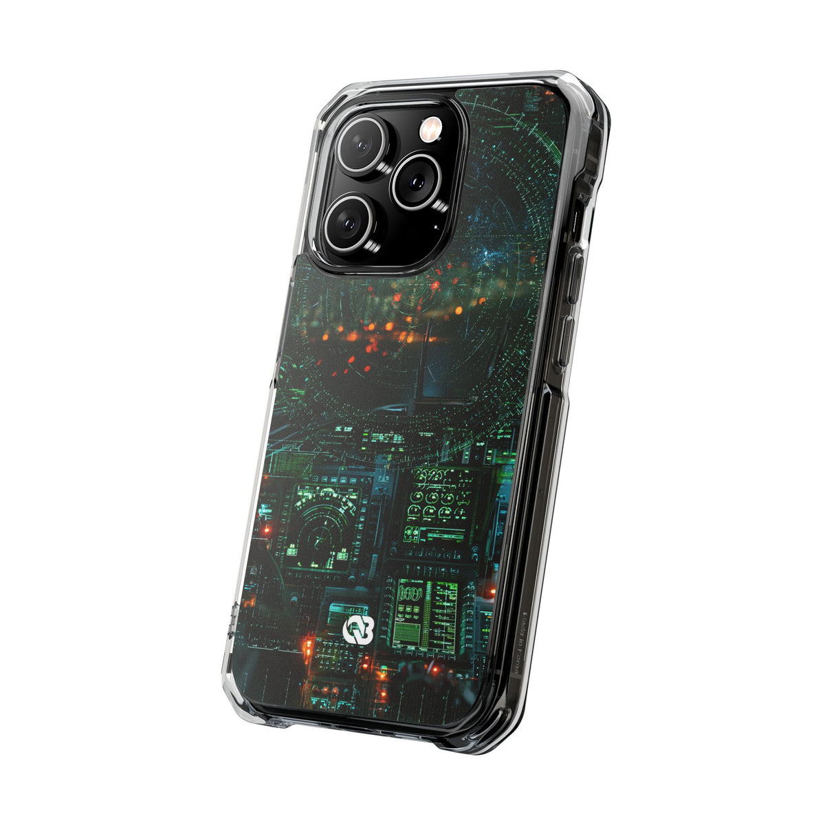 Tactical Avionics HUD · Clear Impact Magnetic Phone Case for iPhone · Green