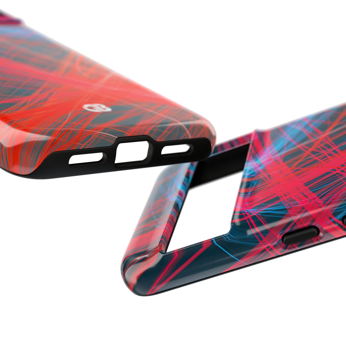 Neon Fiber Stream · Tough Phone Case for Pixel · Red