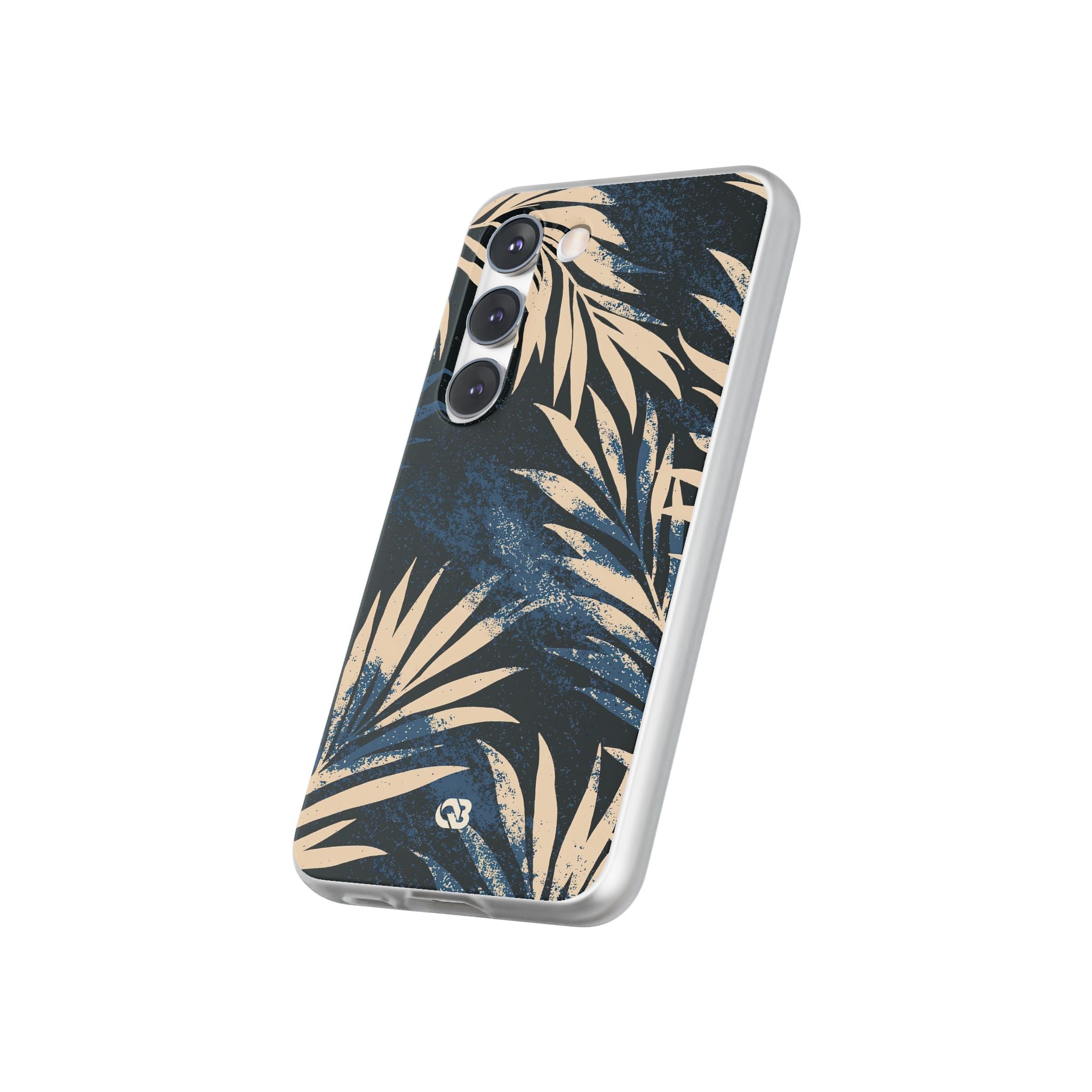 Blue Lite Phone Case for Samsung - Midnight Indigo Palm