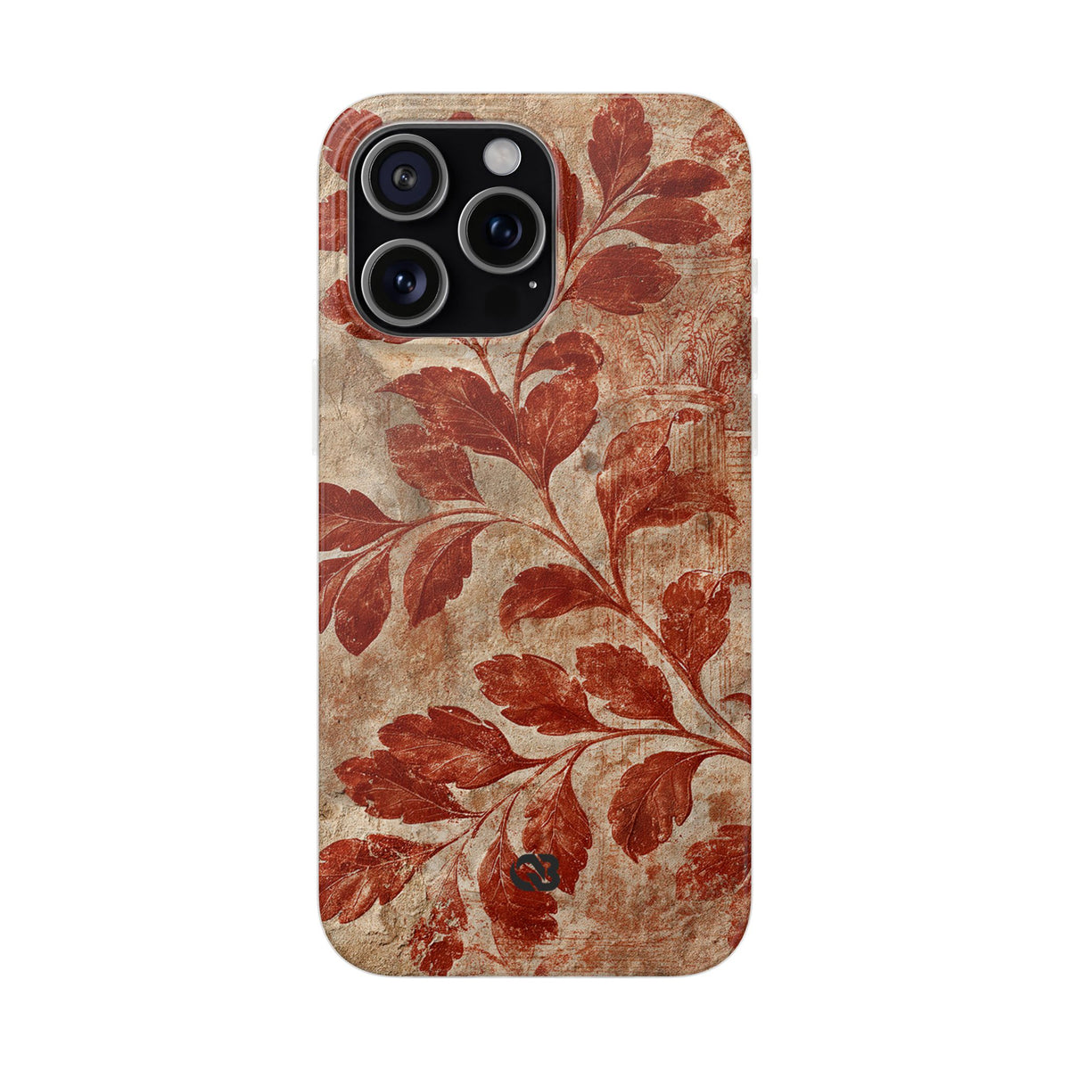 Terracotta Botanical Fresco · Lite Phone Case for iPhone · Red