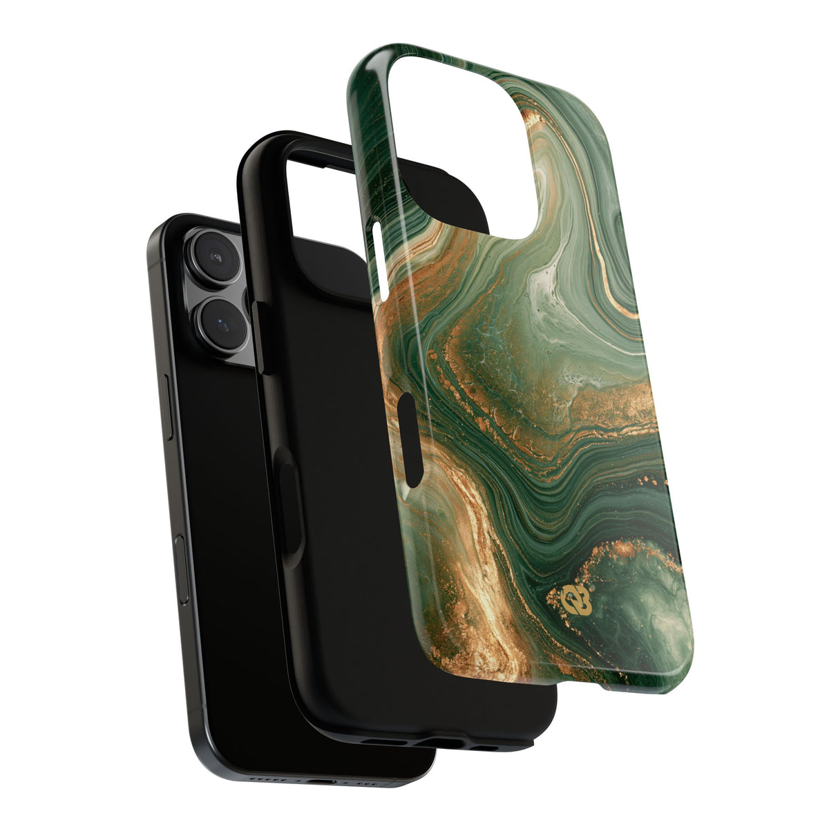 Jade Suminagashi · Tough Phone Case for iPhone · Green