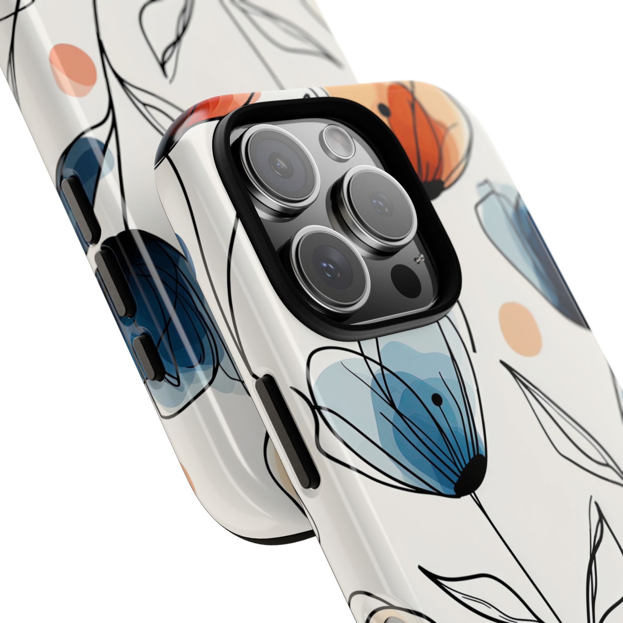 Ink Watercolor Tulips · Tough Case for iPhone