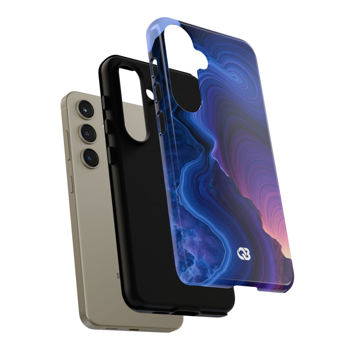 Radiant Strata · Tough Phone Case for Samsung · Blue