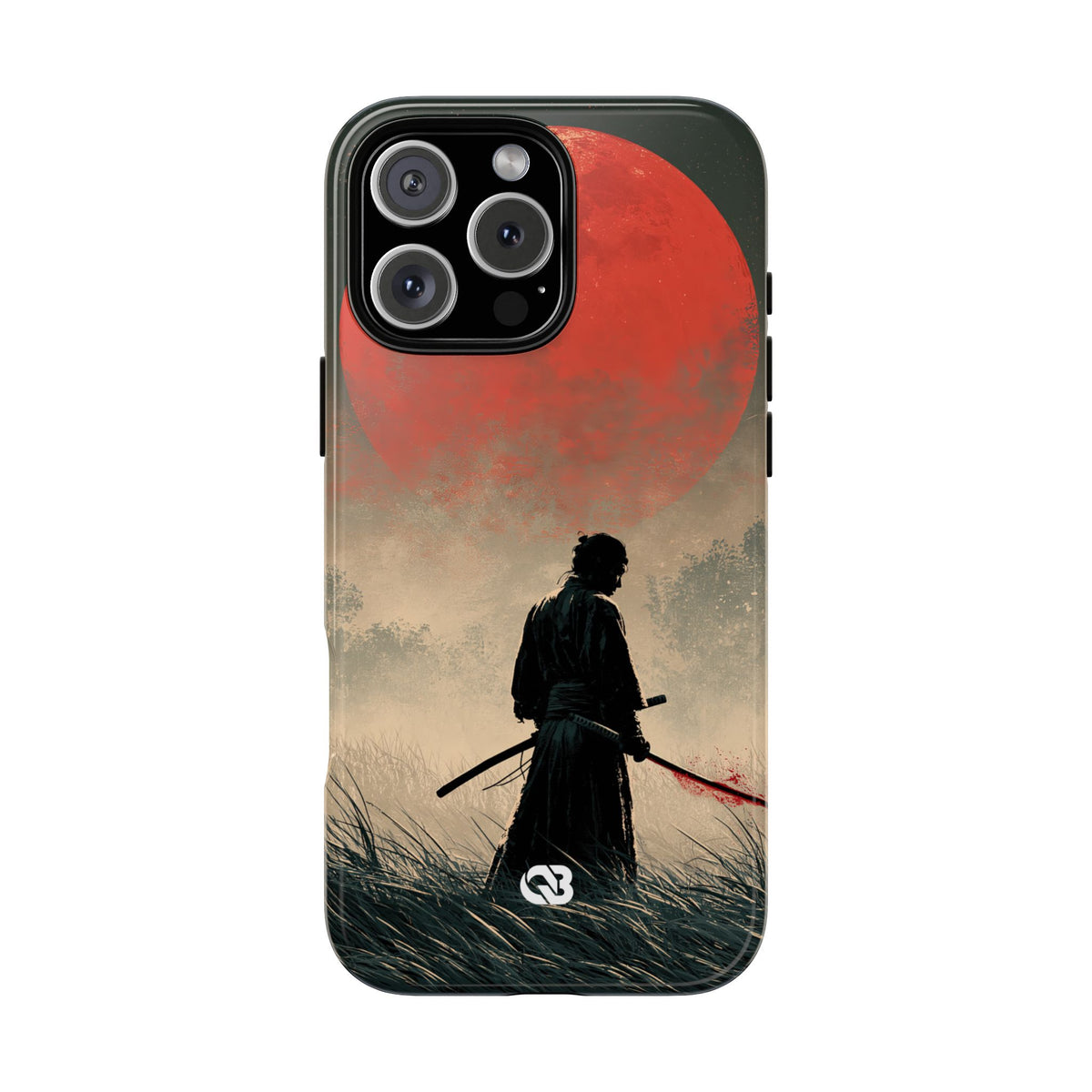 Crimson Moon Ronin · Tough Phone Case for iPhone · Red