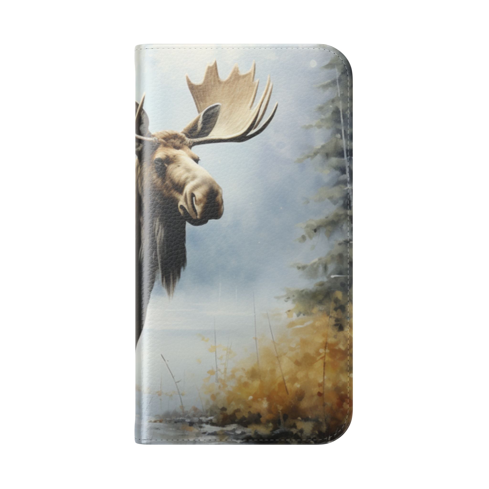Misty Moose Reflection - iPhone 16 Case - Lompakko