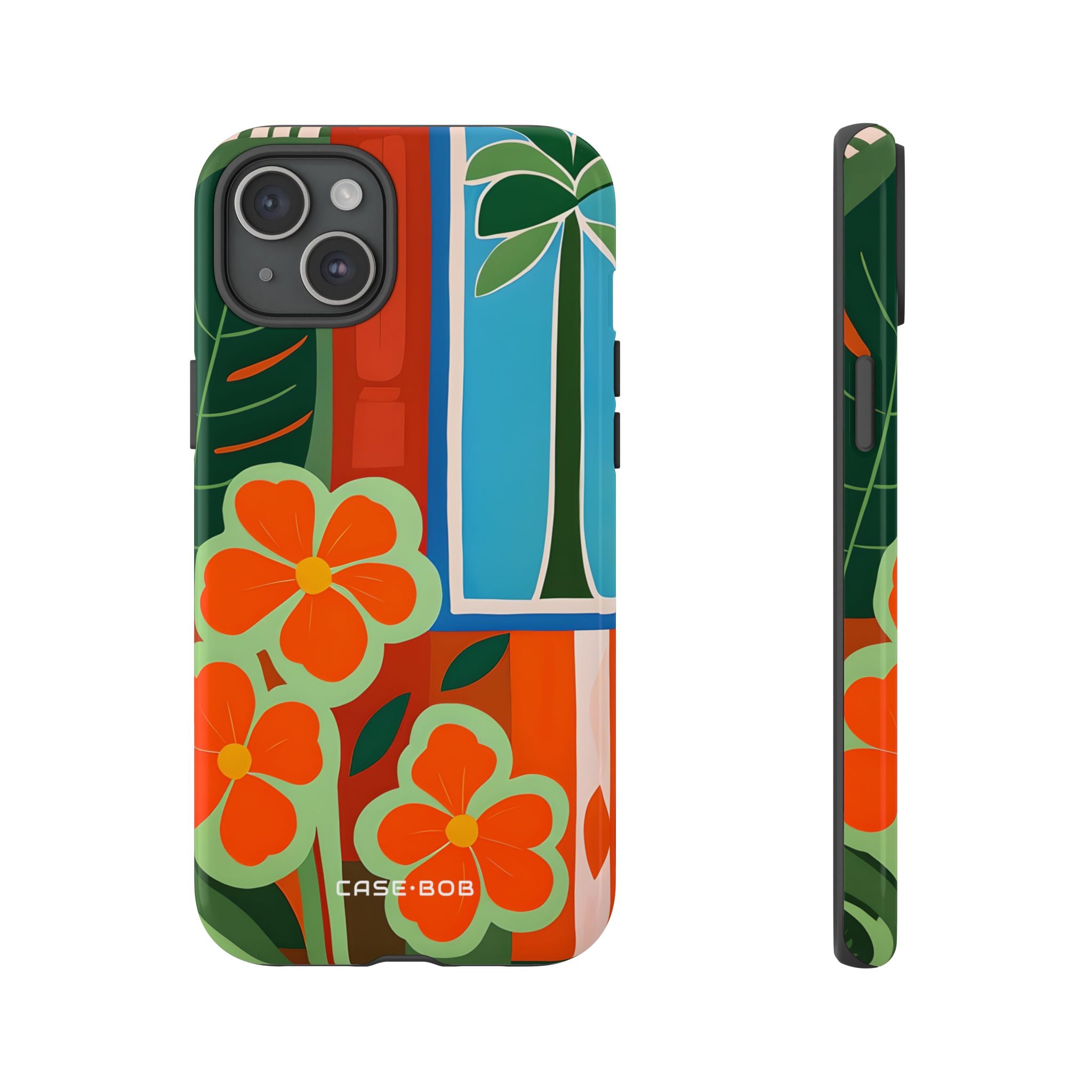 Orange Blossom Burst iPhone 15 Plus Cover - Tough