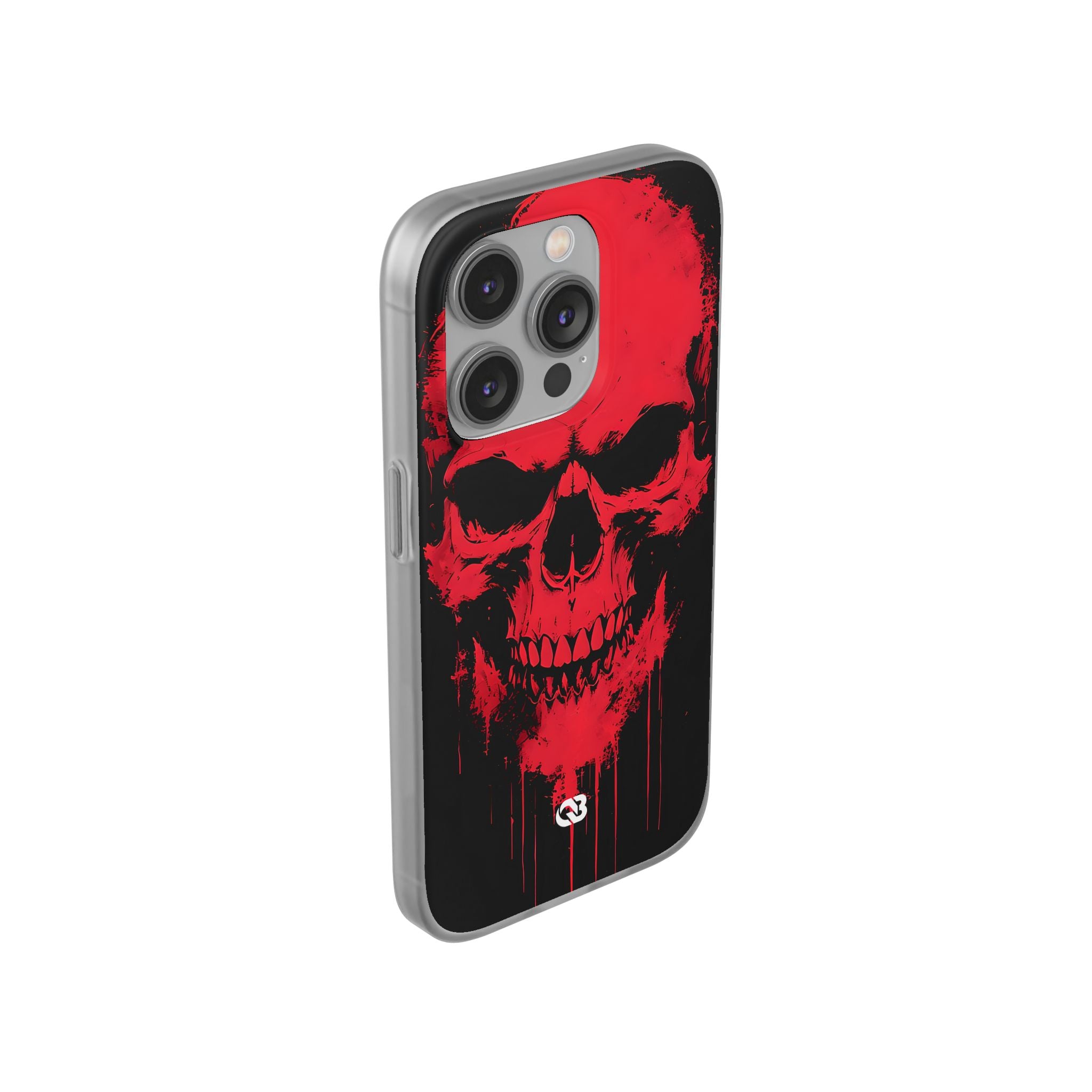 Crimson Street Skull · Soft Custodia per iPhone