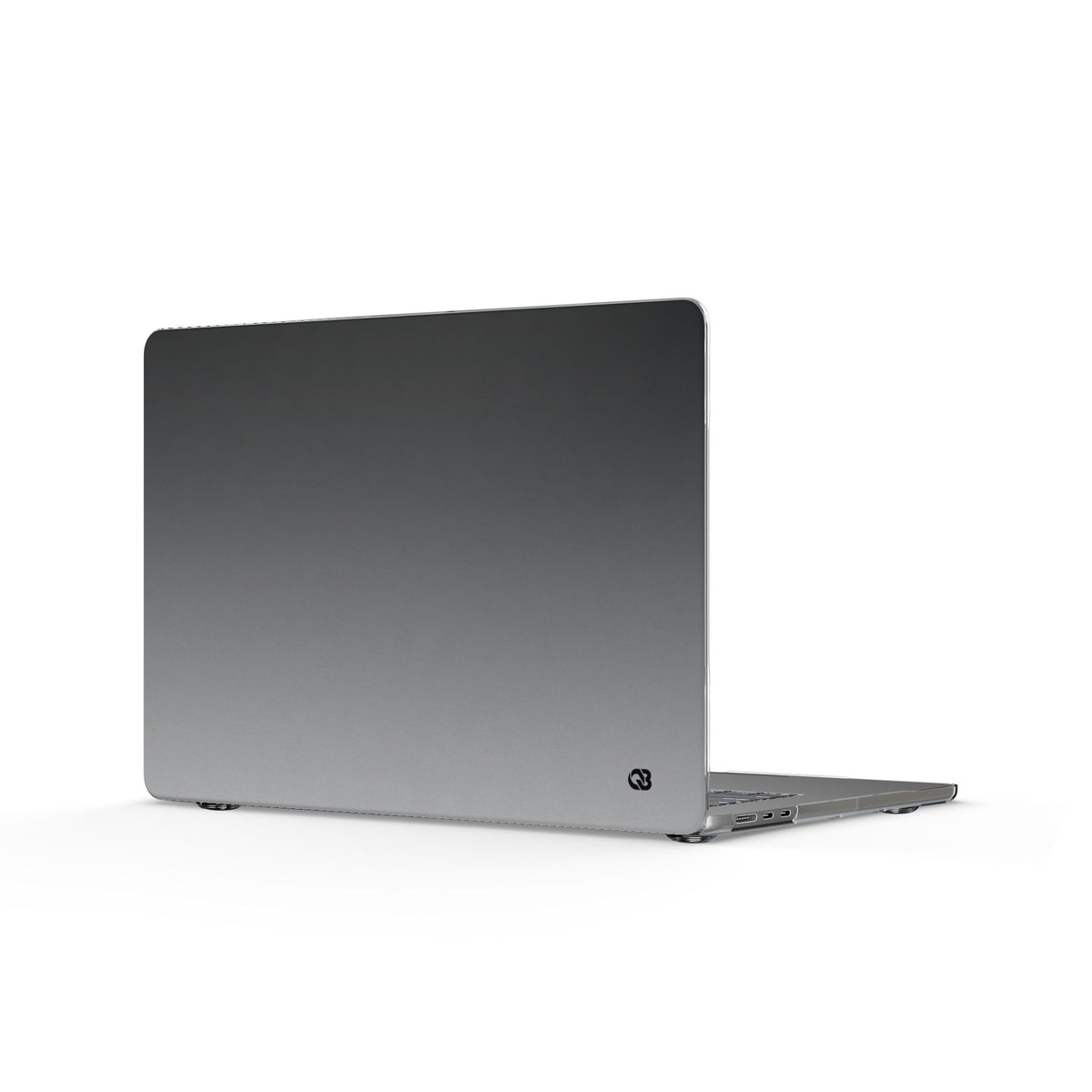 Noir Ombre Fade · Clear Hard Case for MacBook · Black