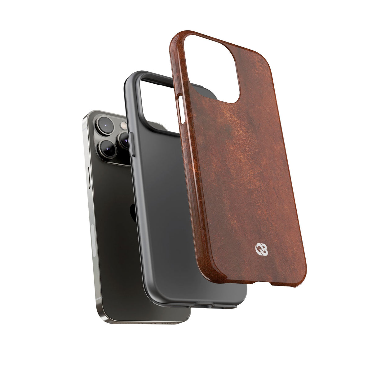 Orange Tough Phone Case for iPhone - Oxidized Iron Crust