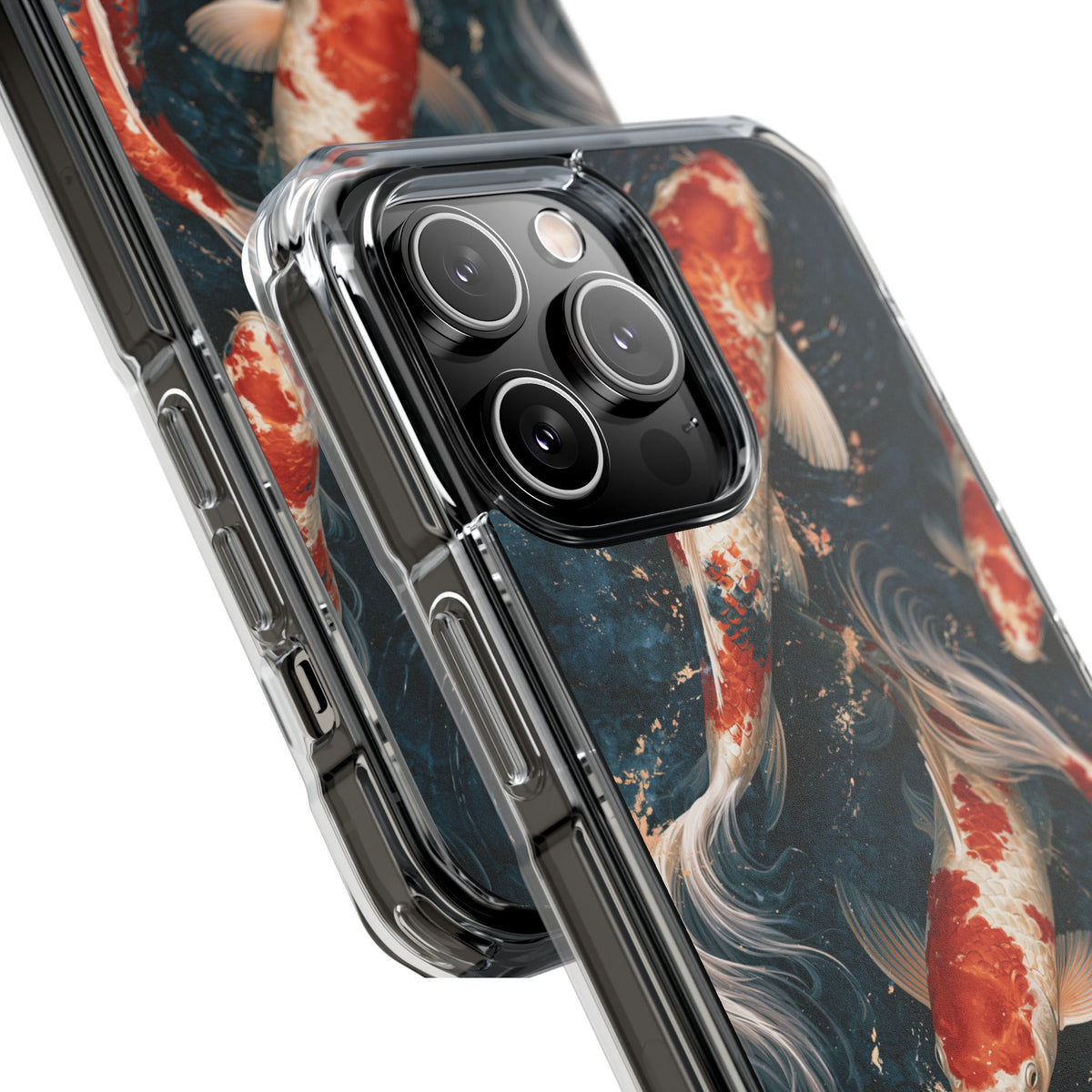 Imperial Nishikigoi · Clear Impact Magnetic Phone Case for iPhone · Blue