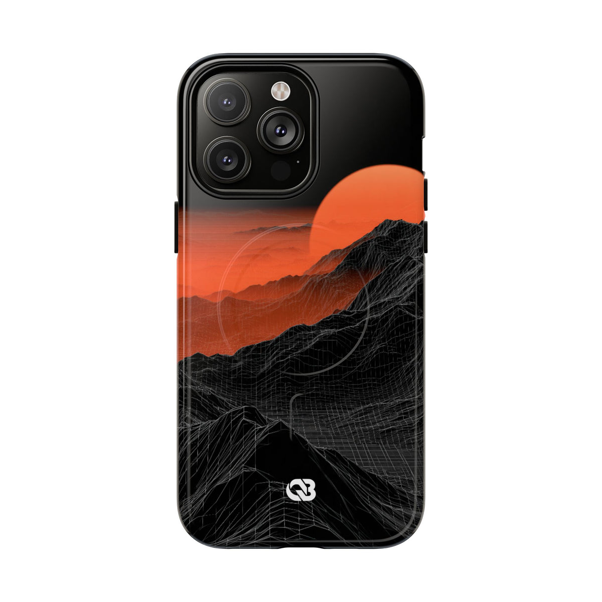 Solar Ridge Mesh · Tough 2.0 Magnetic Phone Case for iPhone · Black
