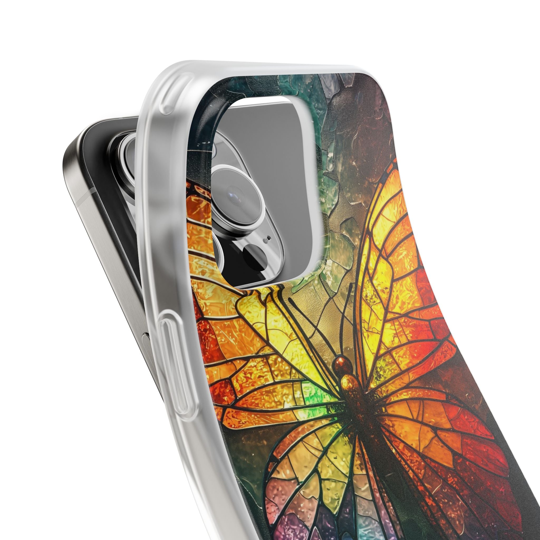 Shattered Prism Butterfly · Soft Phone Case for iPhone